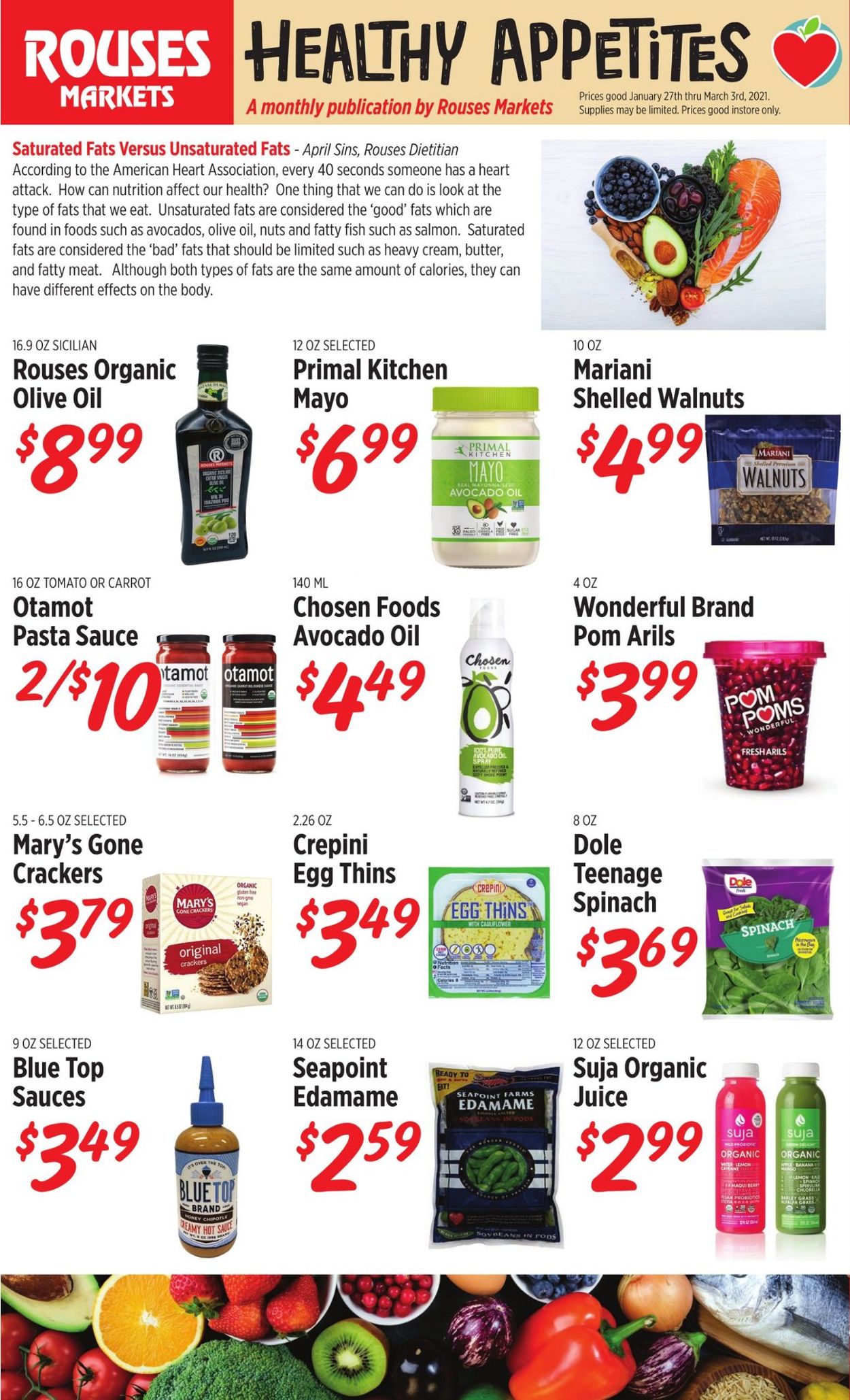 Rouses Healthy Appetites 2021 Weekly Ad Circular - valid 01/27-03/03/2021