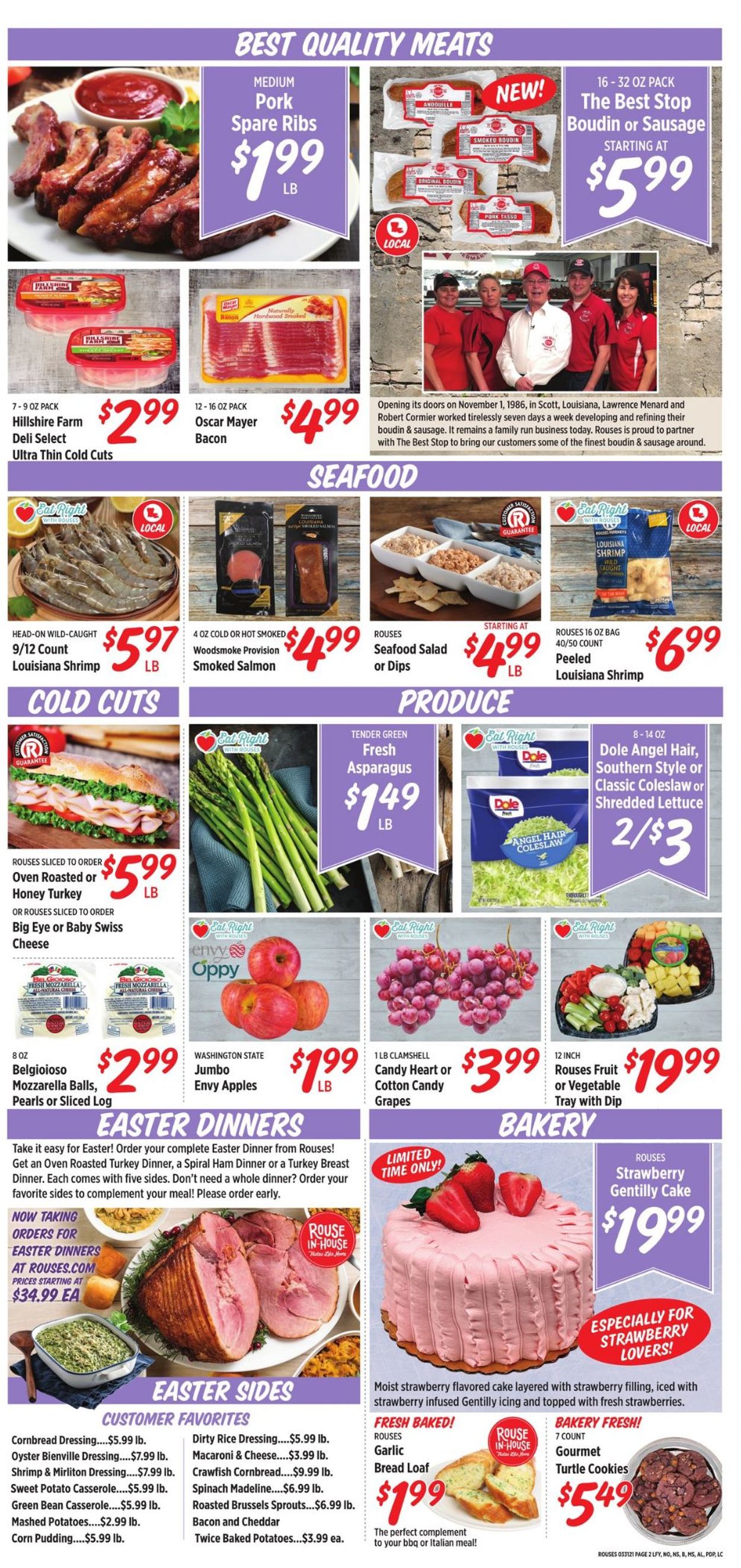 Rouses Easter 2021 ad Weekly Ad Circular - valid 03/31-04/07/2021 (Page 2)