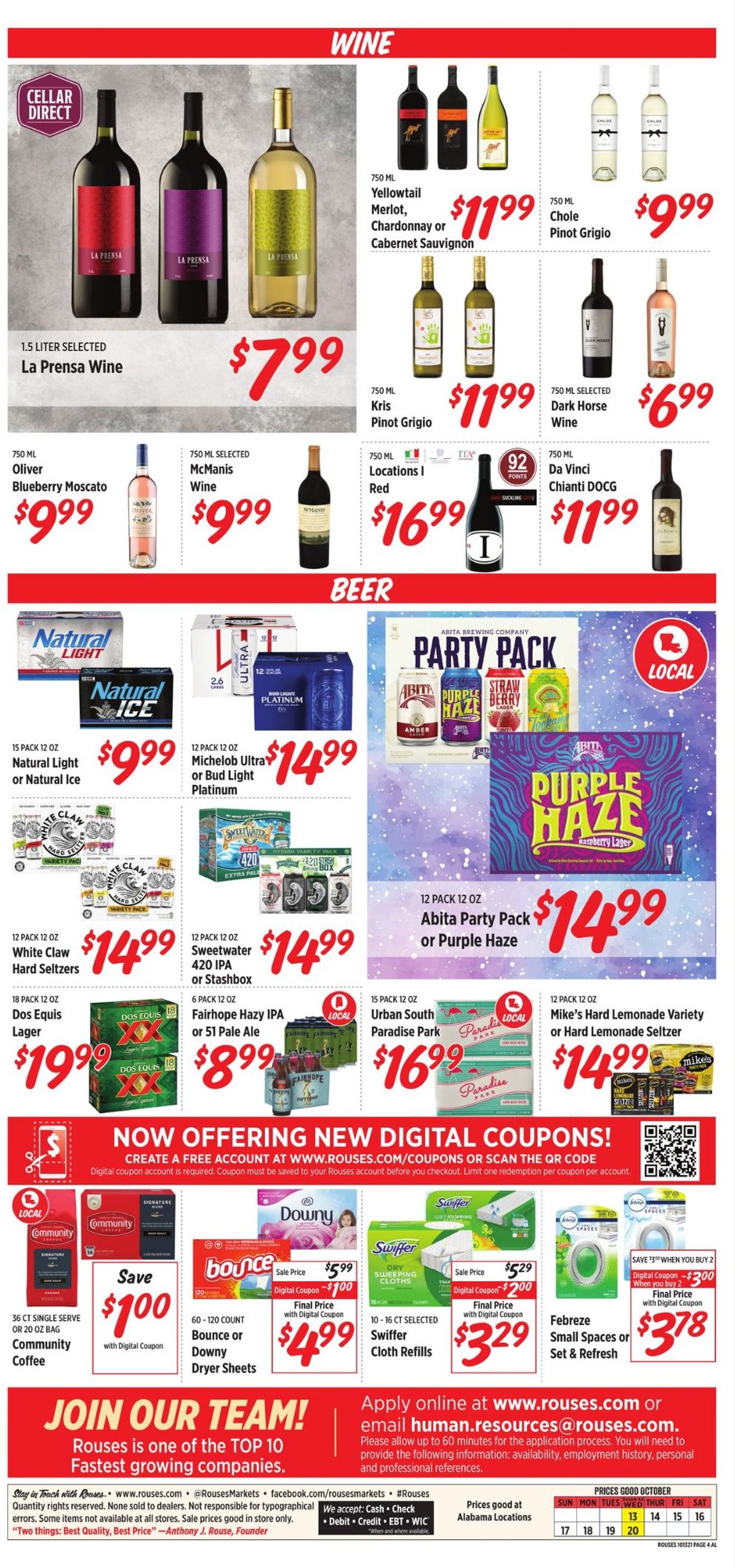 Rouses Weekly Ad Circular - valid 10/13-10/20/2021 (Page 4)