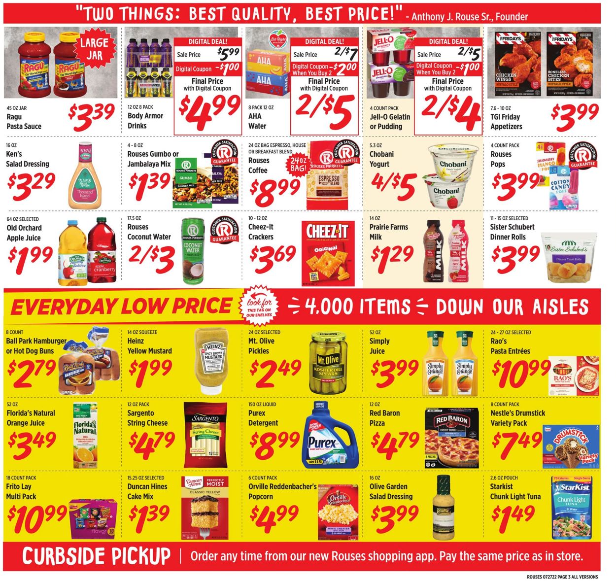Rouses Weekly Ad Circular - valid 07/27-08/03/2022 (Page 3)
