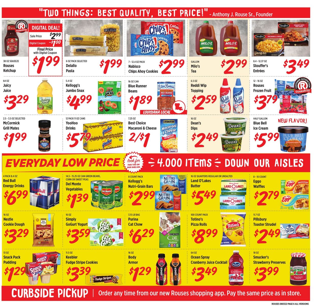 Rouses Weekly Ad Circular - valid 08/03-08/10/2022 (Page 6)