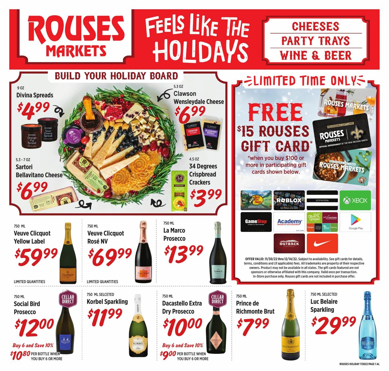 Rouses Weekly Ad Circular - valid 12/07-12/28/2022