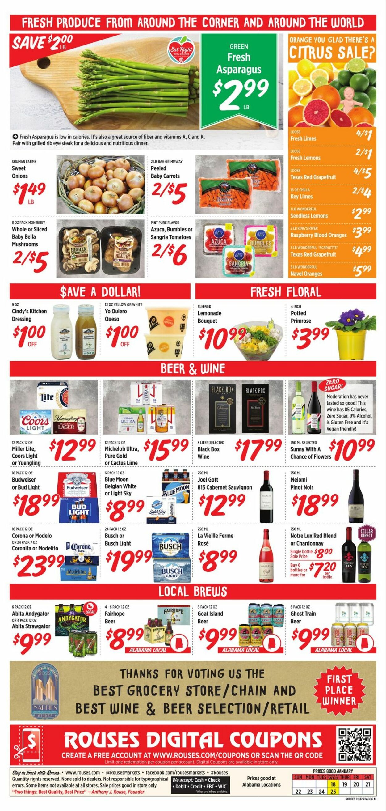 Rouses Weekly Ad Circular - valid 01/18-01/25/2023 (Page 6)
