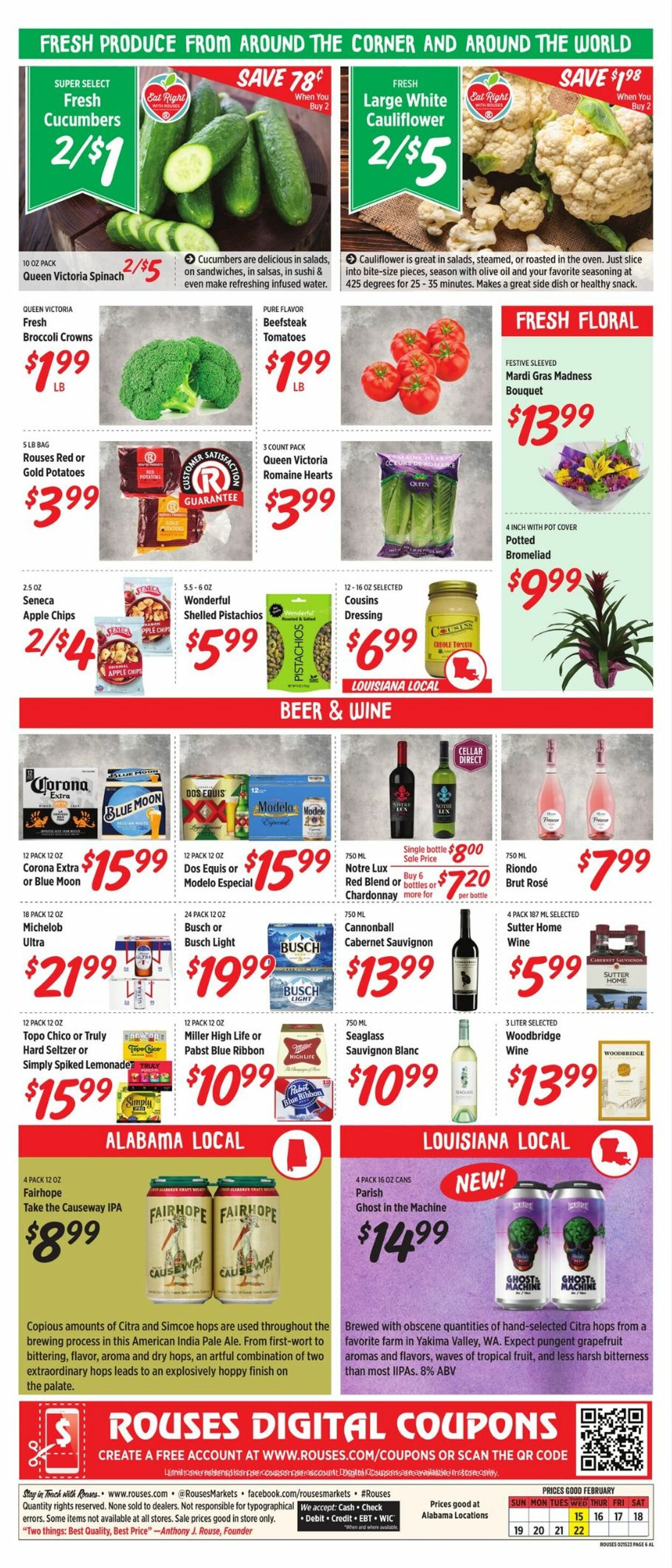 Rouses Weekly Ad Circular - valid 02/15-02/22/2023 (Page 6)