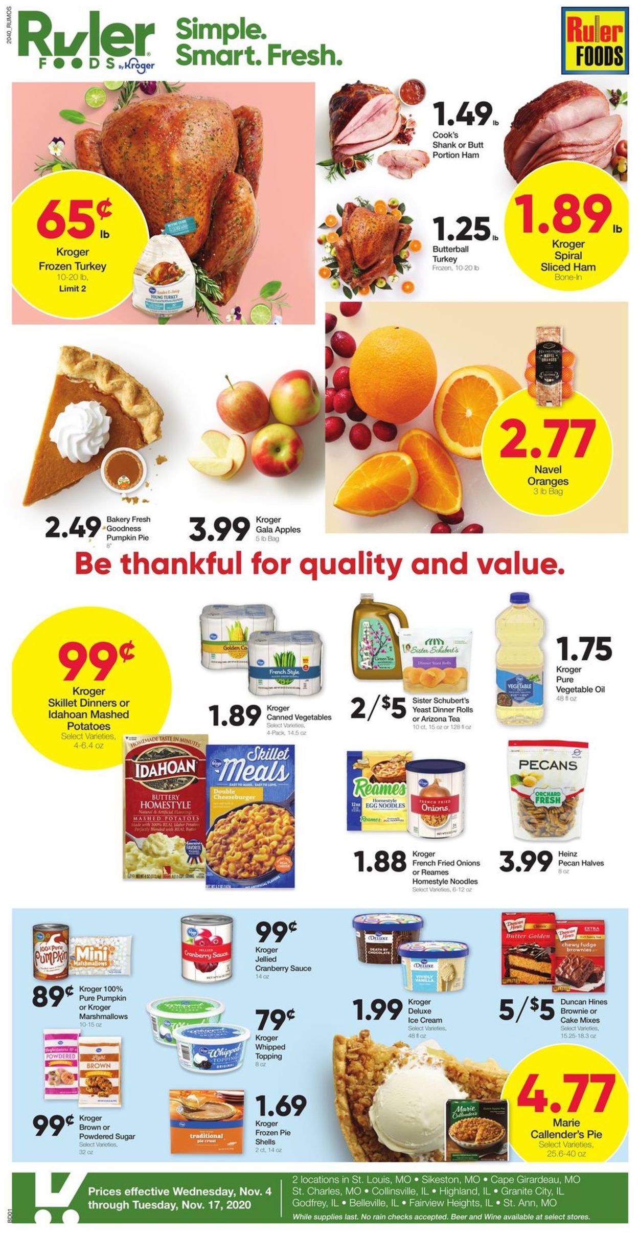 Ruler Foods Weekly Ad Circular - valid 11/04-11/17/2020
