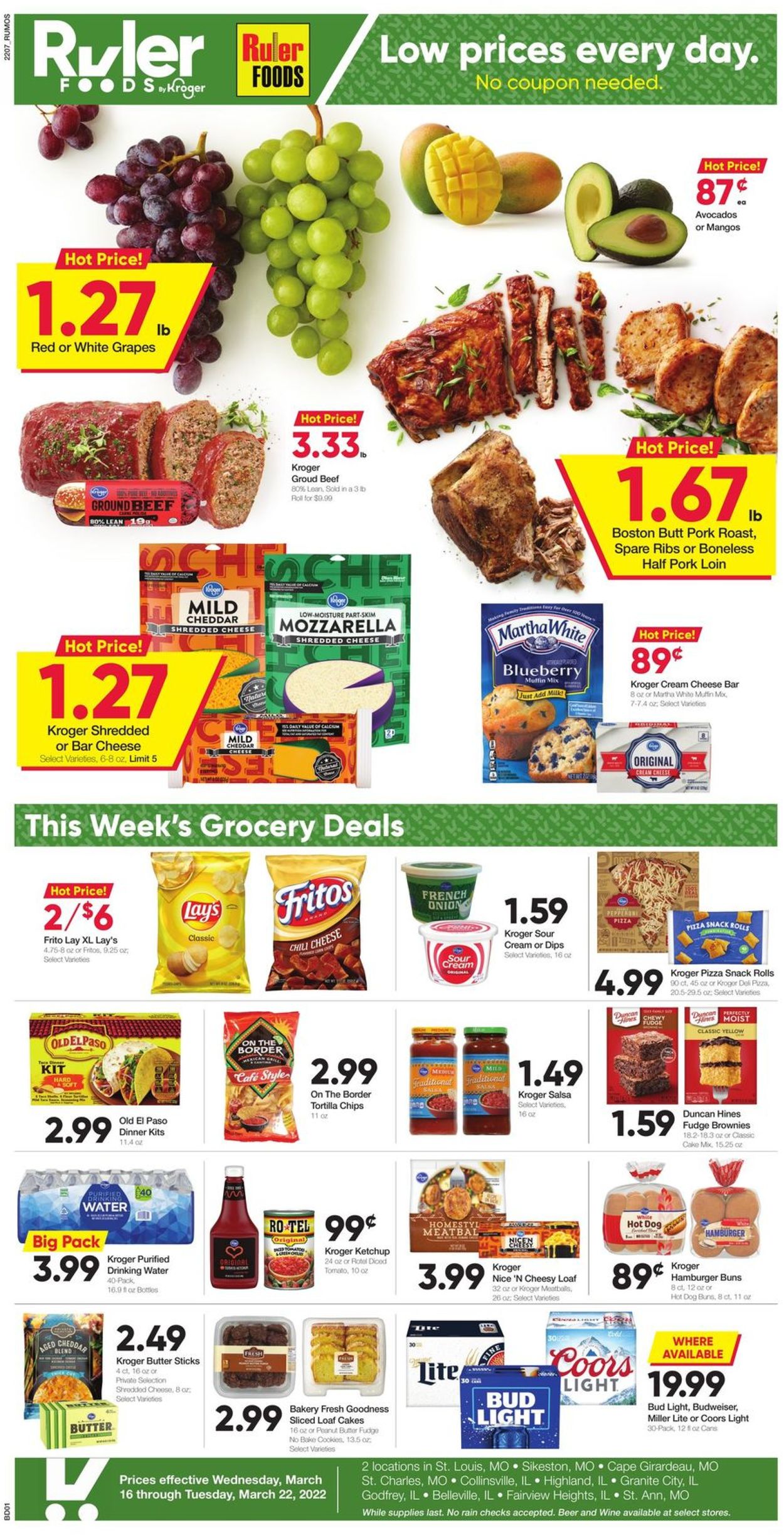 Ruler Foods Weekly Ad Circular - valid 03/16-03/22/2022