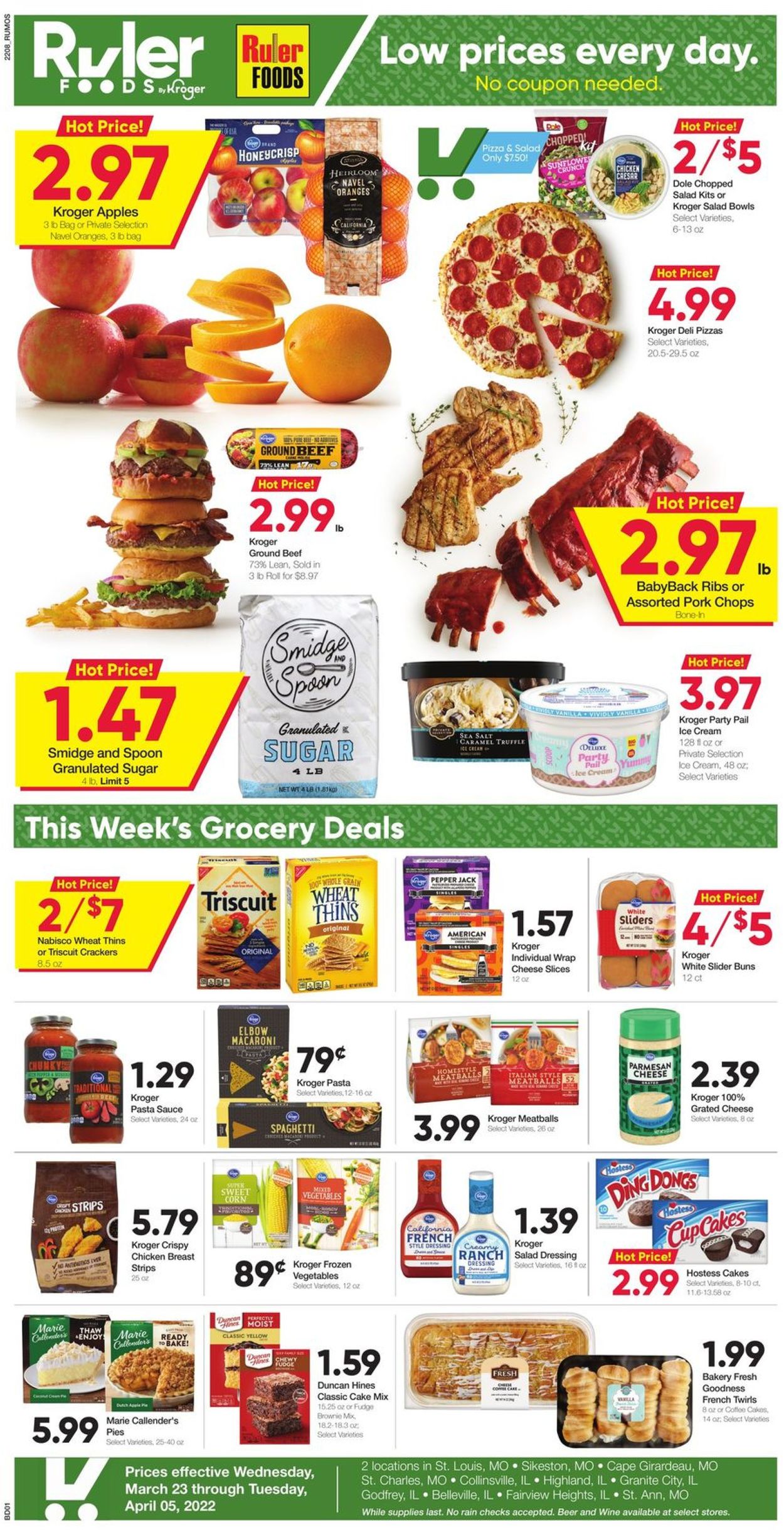 Ruler Foods Weekly Ad Circular - valid 03/23-04/05/2022