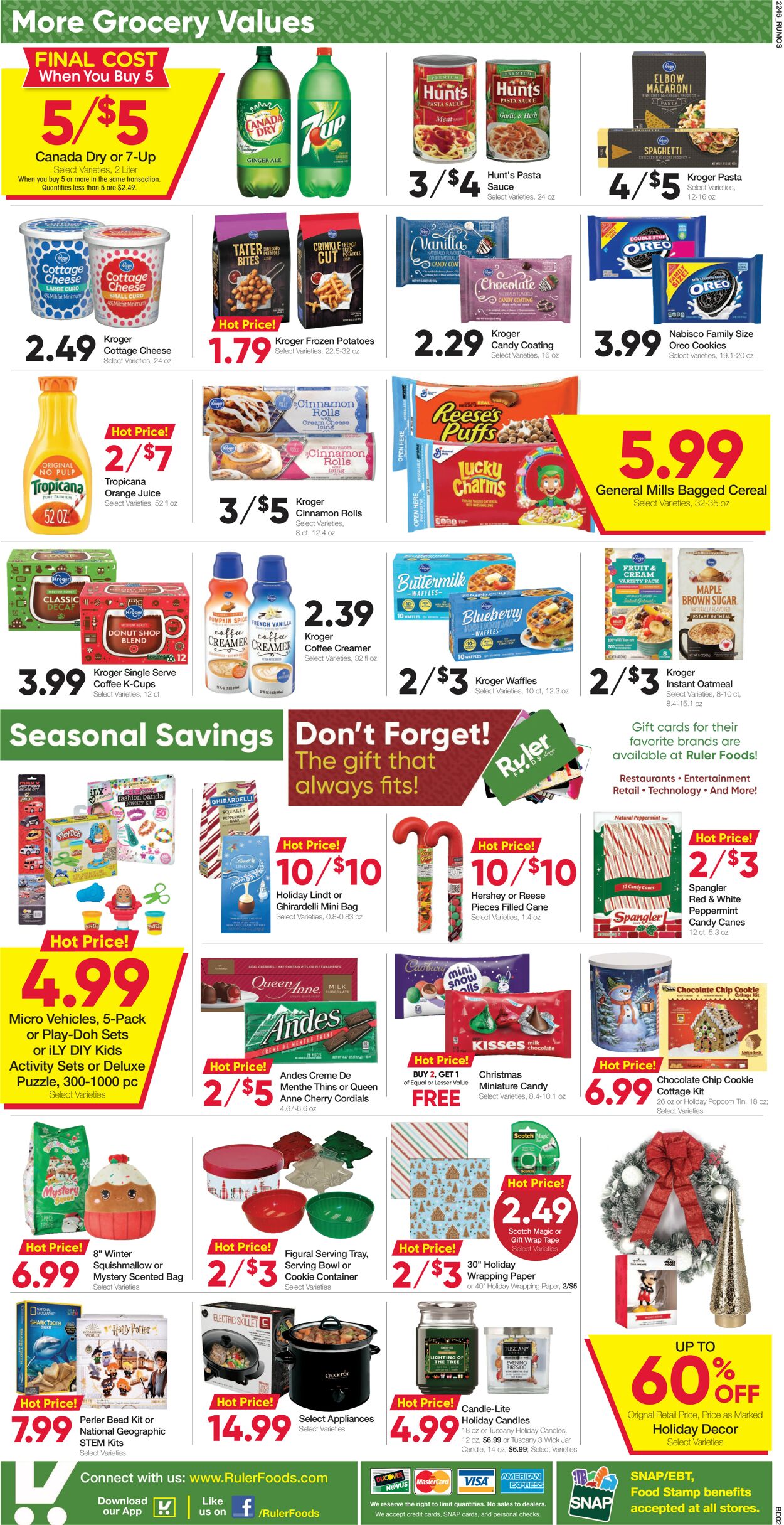 Ruler Foods Weekly Ad Circular - valid 12/14-12/20/2022 (Page 2)