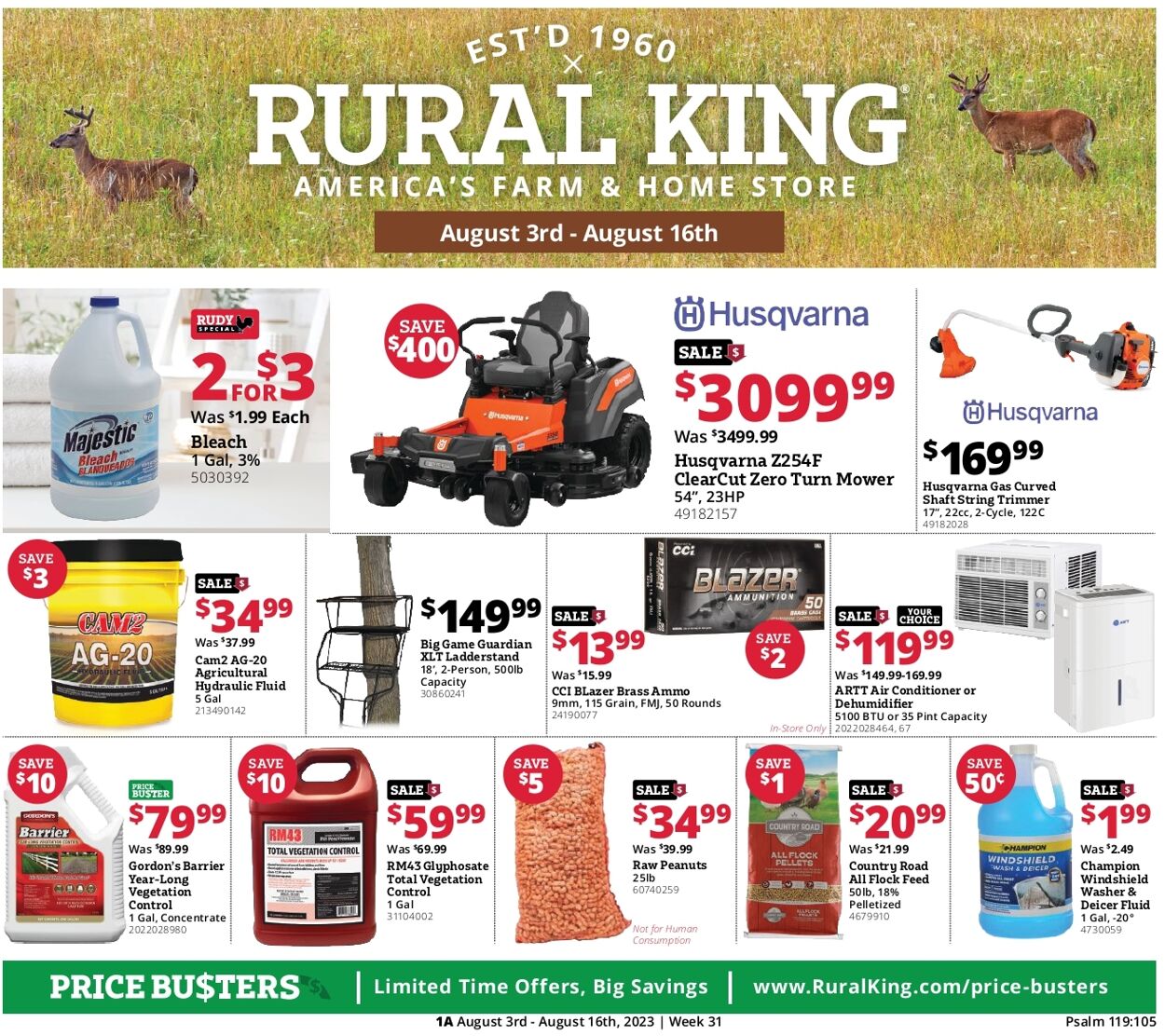 Rural King Weekly Ad Circular - valid 08/03-08/10/2023