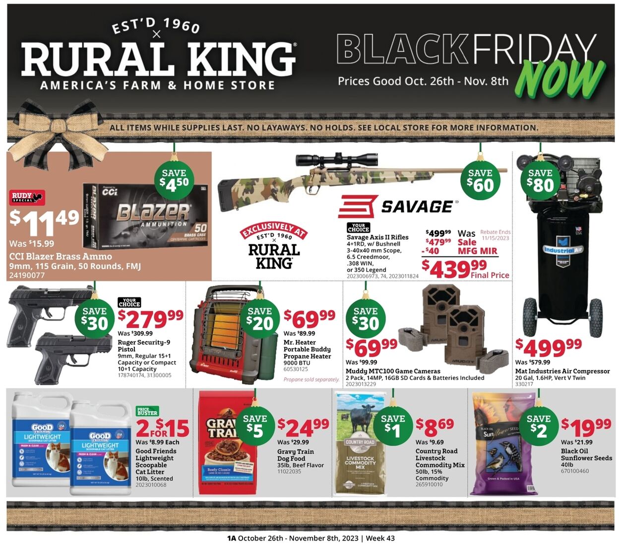 Rural King Weekly Ad Circular - valid 10/26-11/02/2023