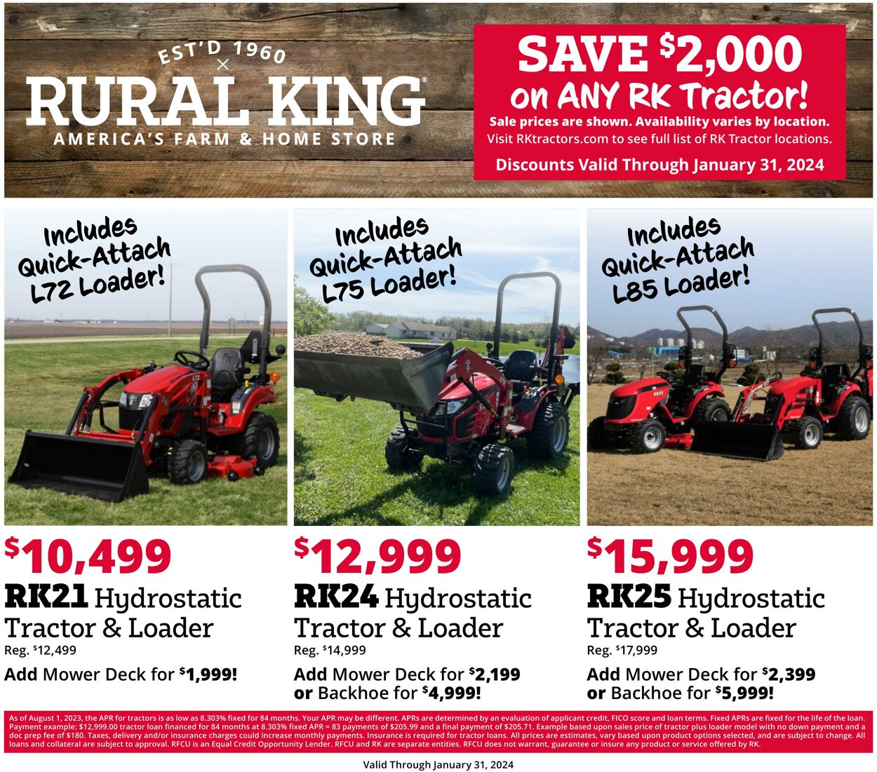 Rural King Weekly Ad Circular - valid 12/17-01/31/2024