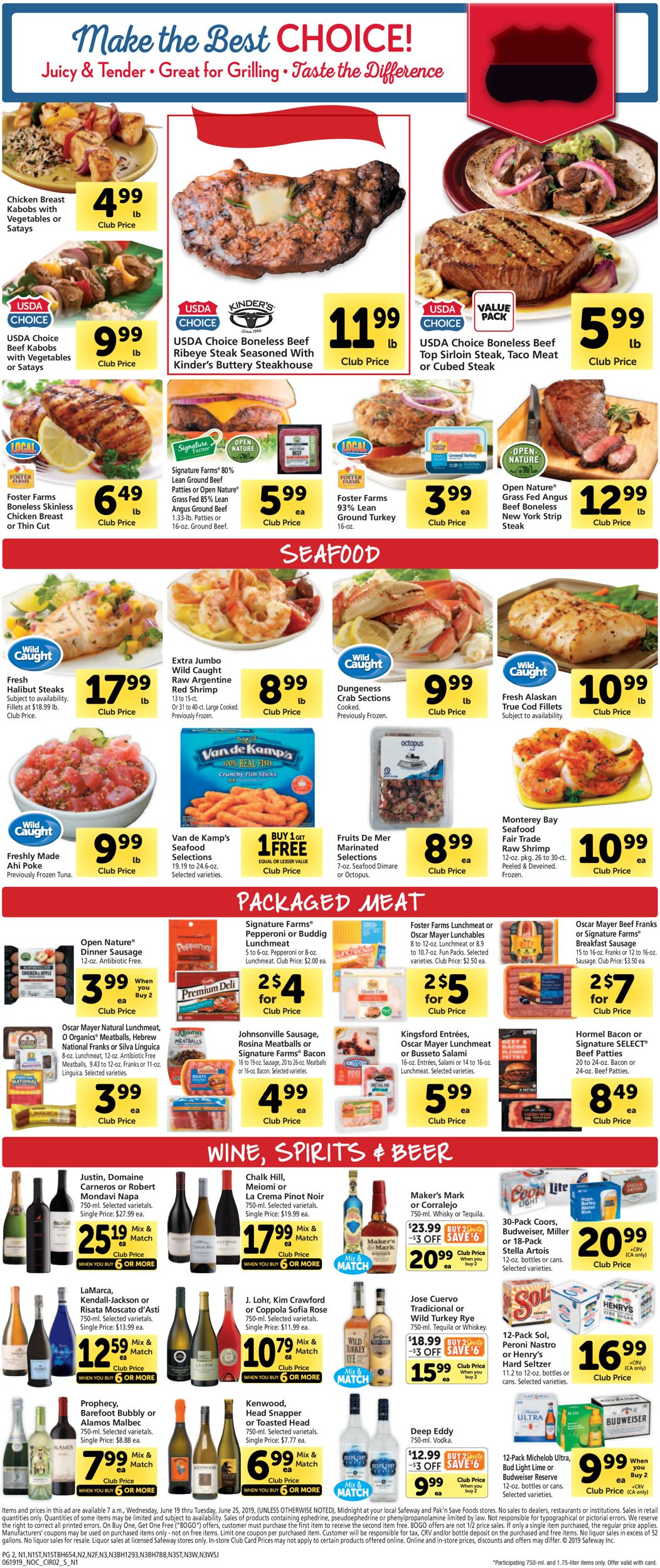 Safeway Weekly Ad Circular - valid 06/19-06/25/2019 (Page 2)