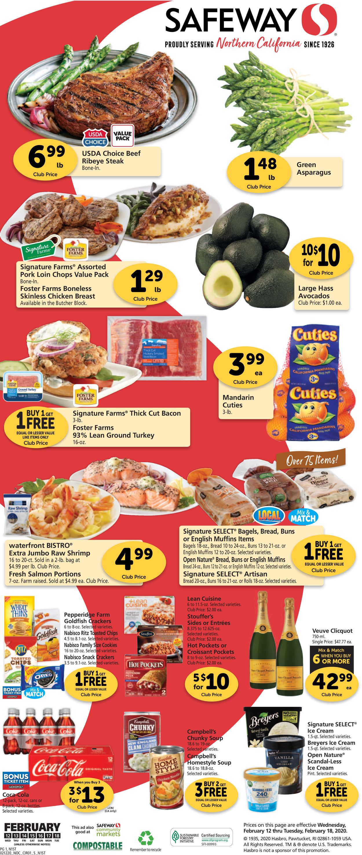 Safeway Weekly Ad Circular - valid 02/12-02/18/2020 (Page 3)