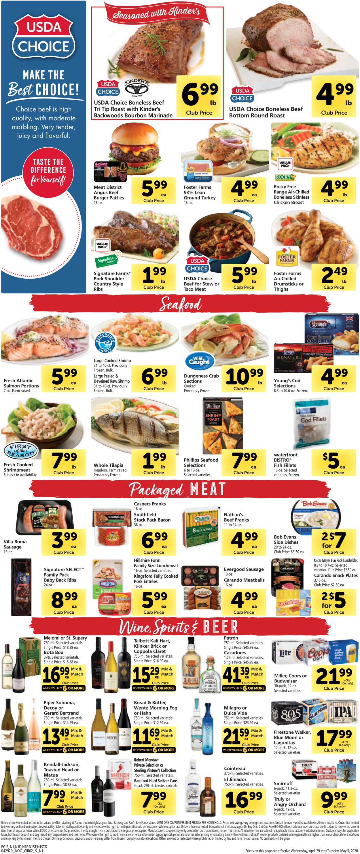 Safeway Weekly Ad Circular - valid 04/29-05/05/2020 (Page 2)