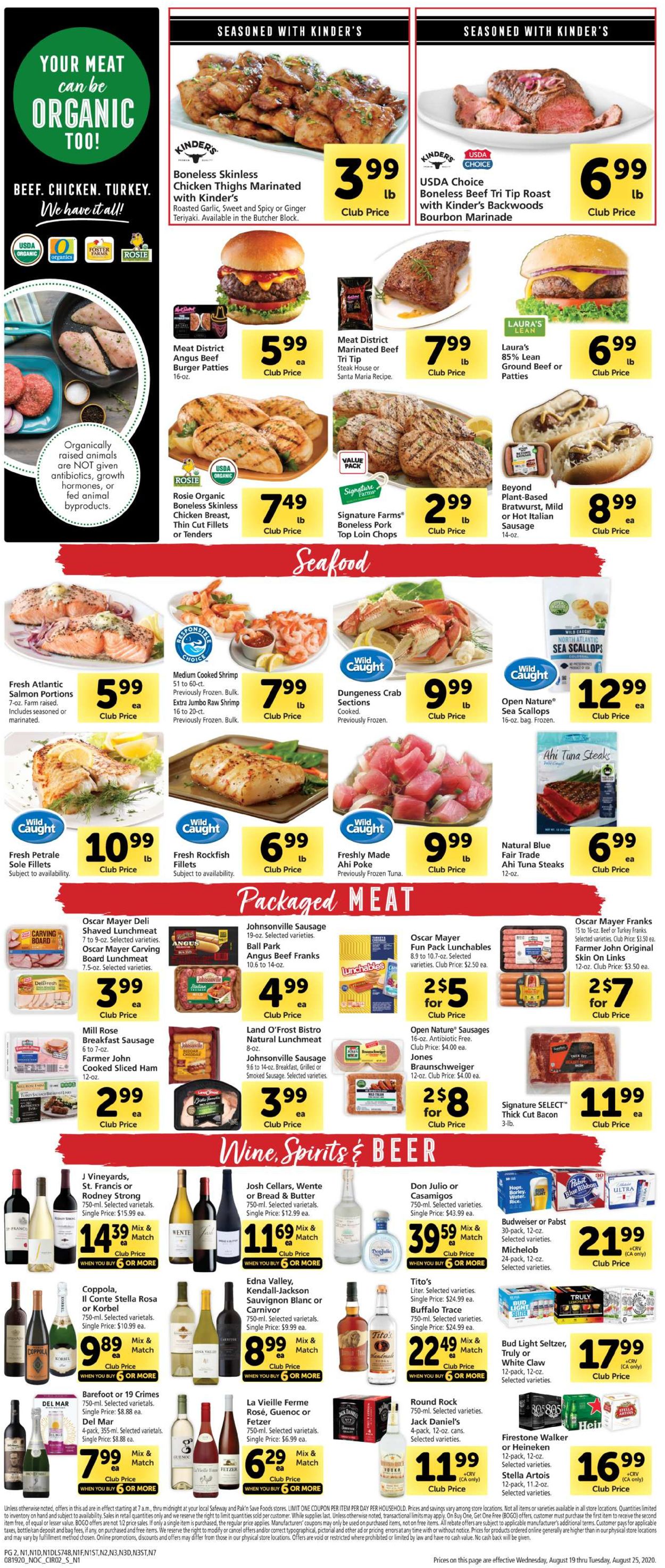 Safeway Weekly Ad Circular - valid 08/19-08/25/2020 (Page 2)