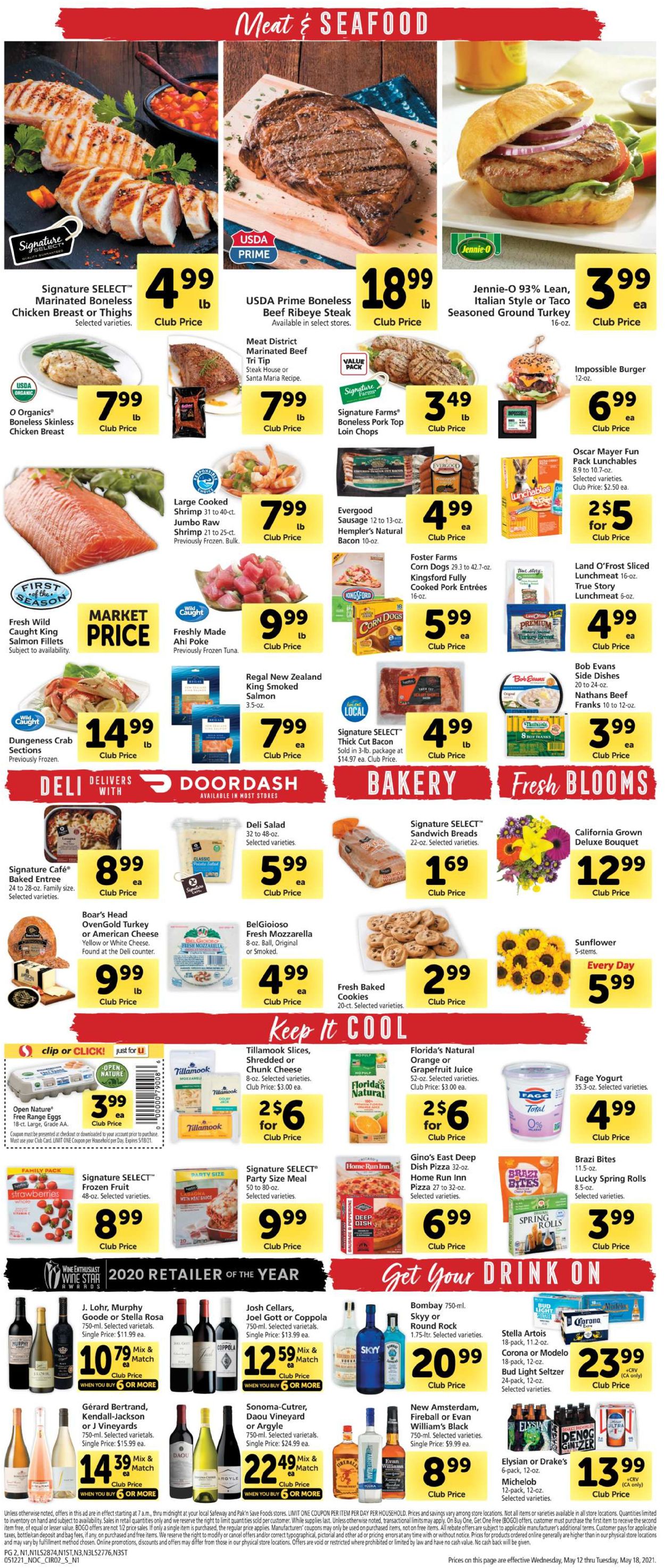 Safeway Weekly Ad Circular - valid 05/12-05/18/2021 (Page 2)
