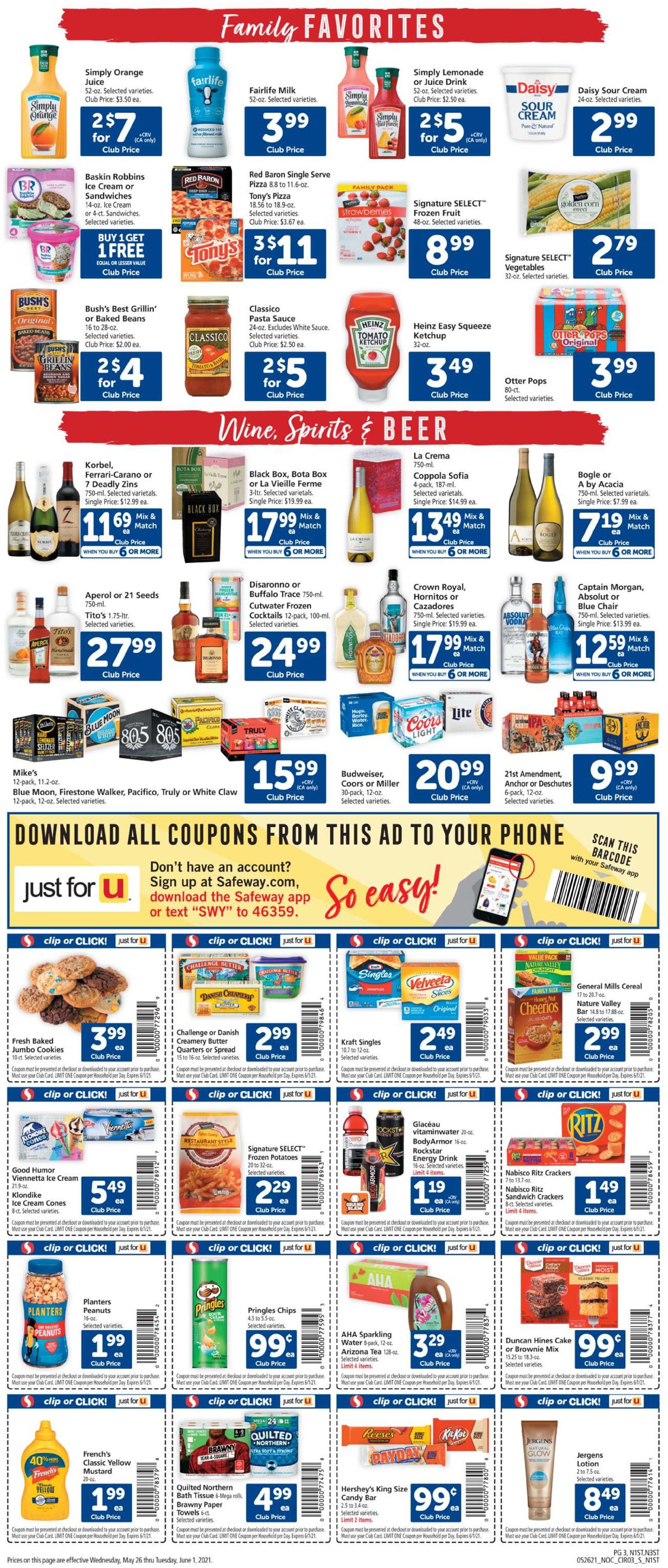 Safeway Weekly Ad Circular - valid 05/26-06/01/2021 (Page 3)