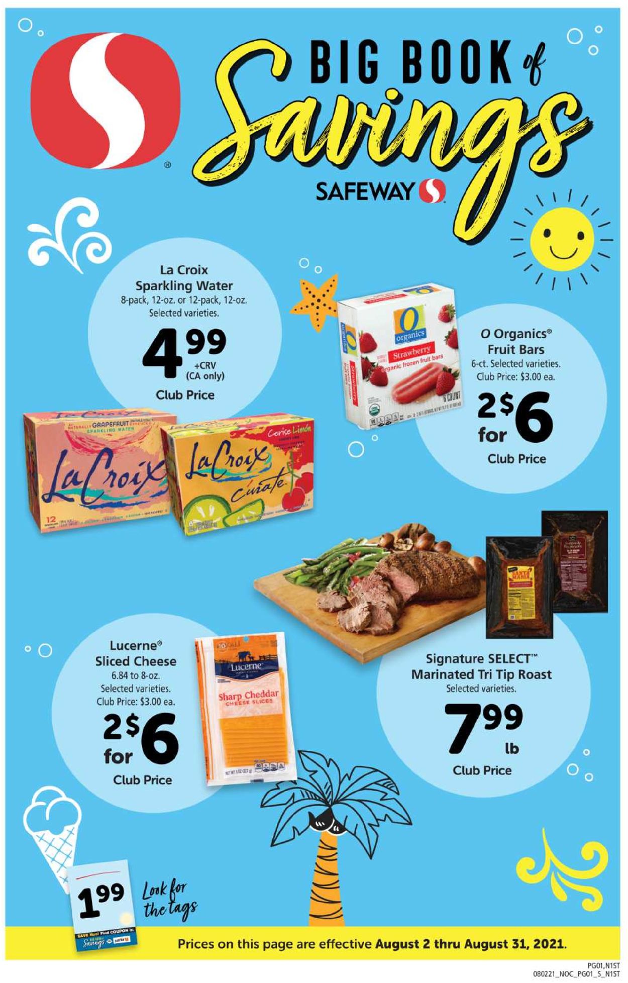 Safeway Weekly Ad Circular - valid 08/02-08/31/2021