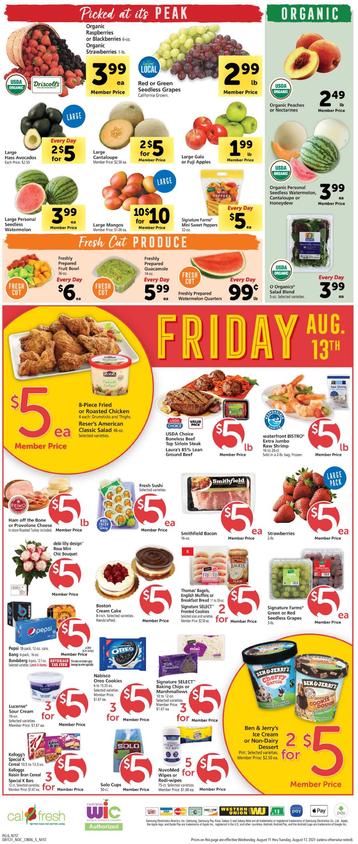 Safeway Weekly Ad Circular - valid 08/11-08/17/2021 (Page 6)