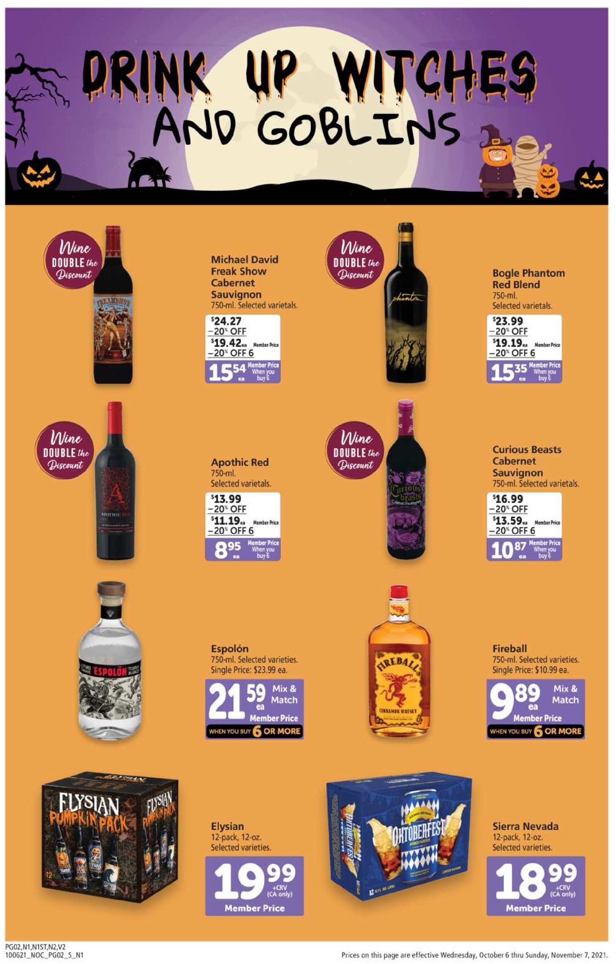 Safeway Halloween 2021 Weekly Ad Circular - valid 10/06-11/07/2021 (Page 2)