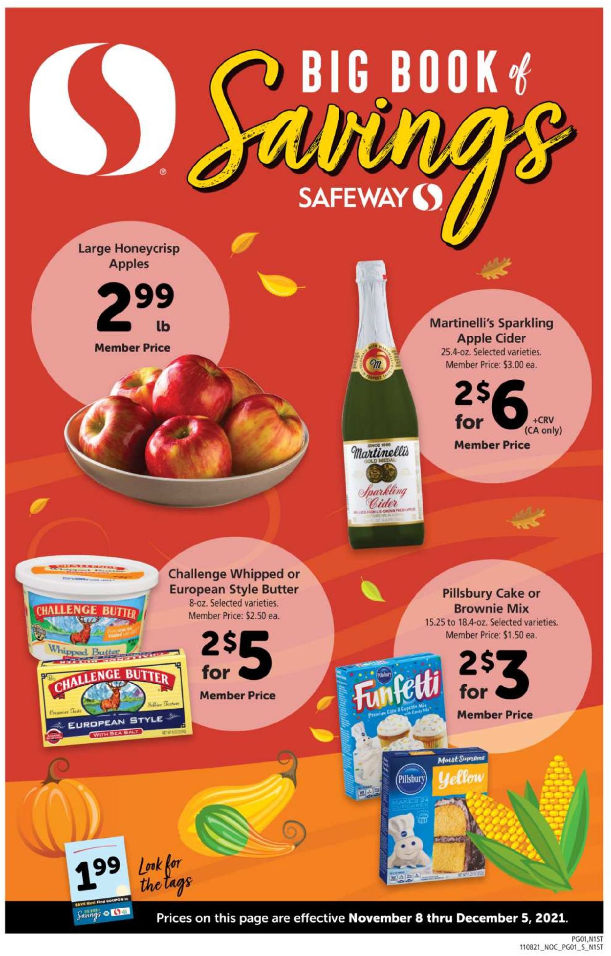 Safeway HOLIDAY 2021 Weekly Ad Circular - valid 11/08-12/05/2021