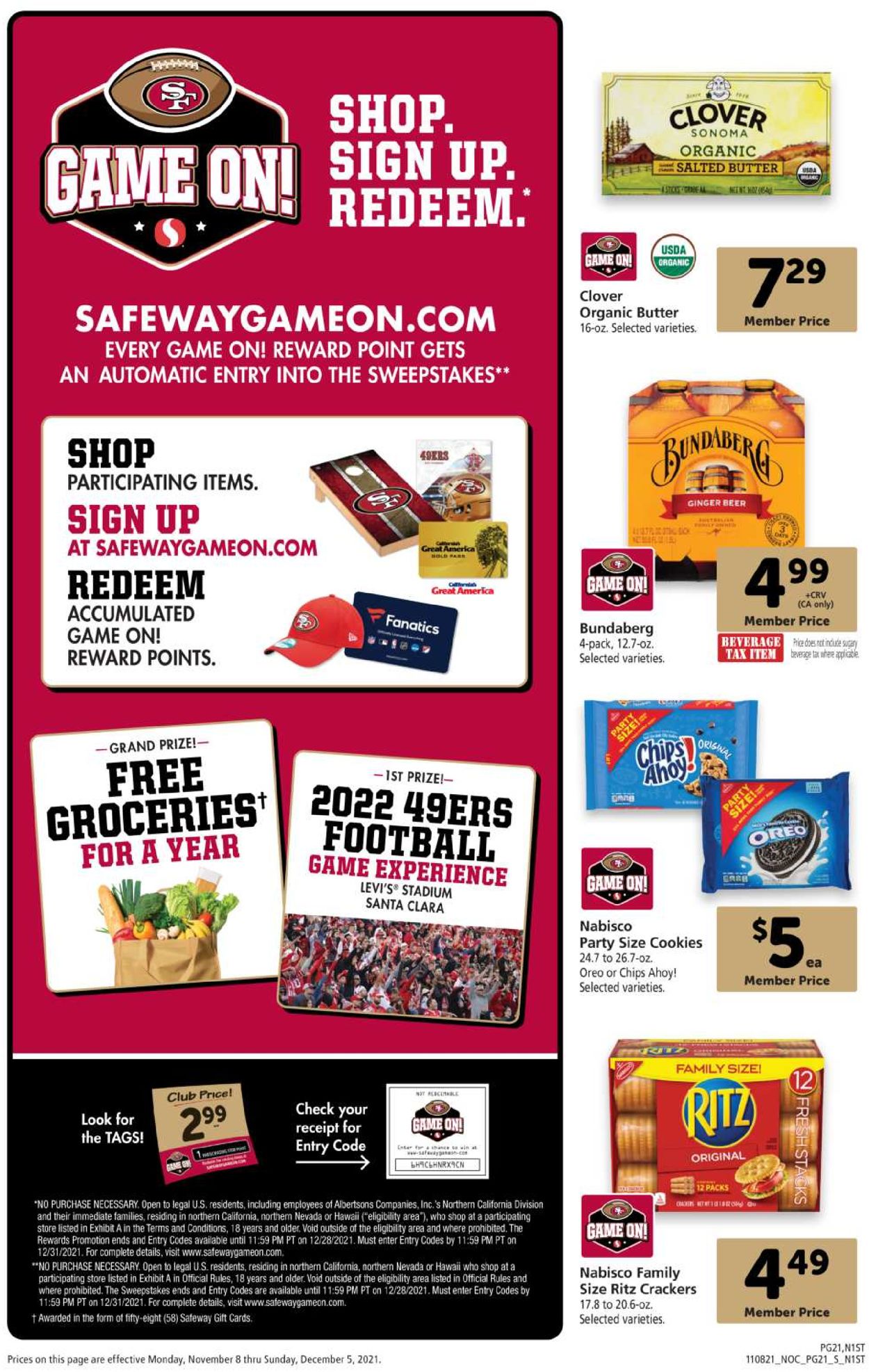 Safeway HOLIDAY 2021 Weekly Ad Circular - valid 11/08-12/05/2021 (Page 21)