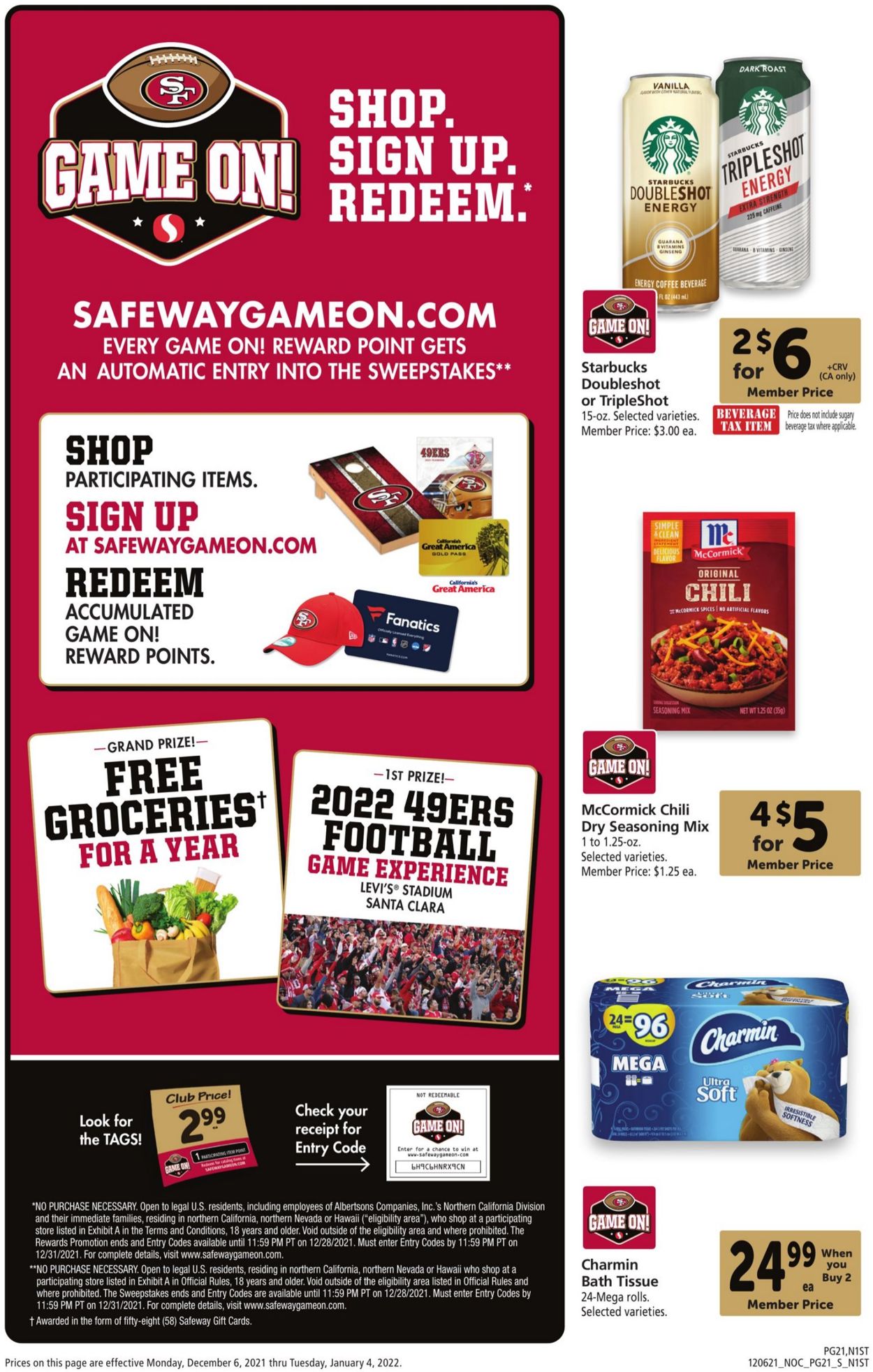 Safeway HOLIDAY 2021 Weekly Ad Circular - valid 12/06-01/04/2022 (Page 21)