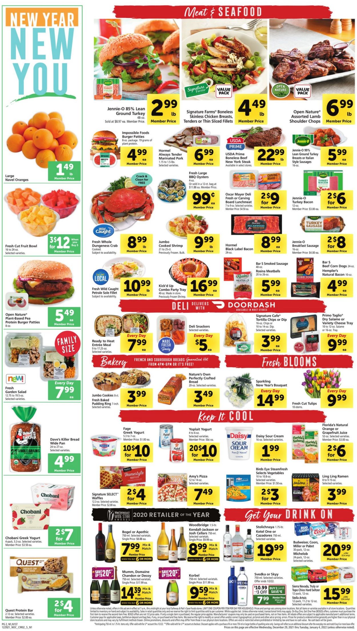 Safeway Weekly Ad Circular - valid 12/29-01/04/2022 (Page 2)