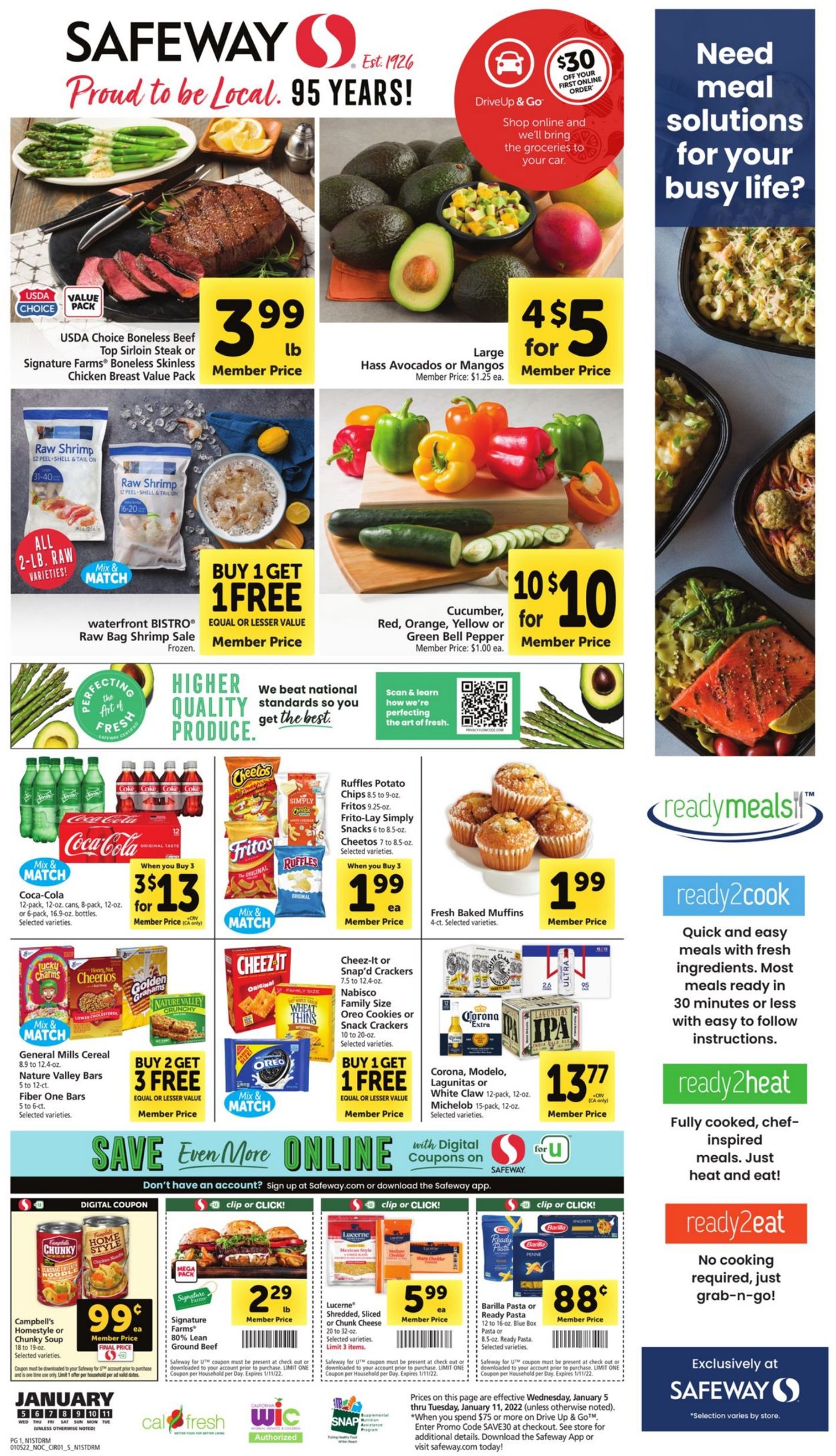 Safeway Weekly Ad Circular - valid 01/05-01/11/2022