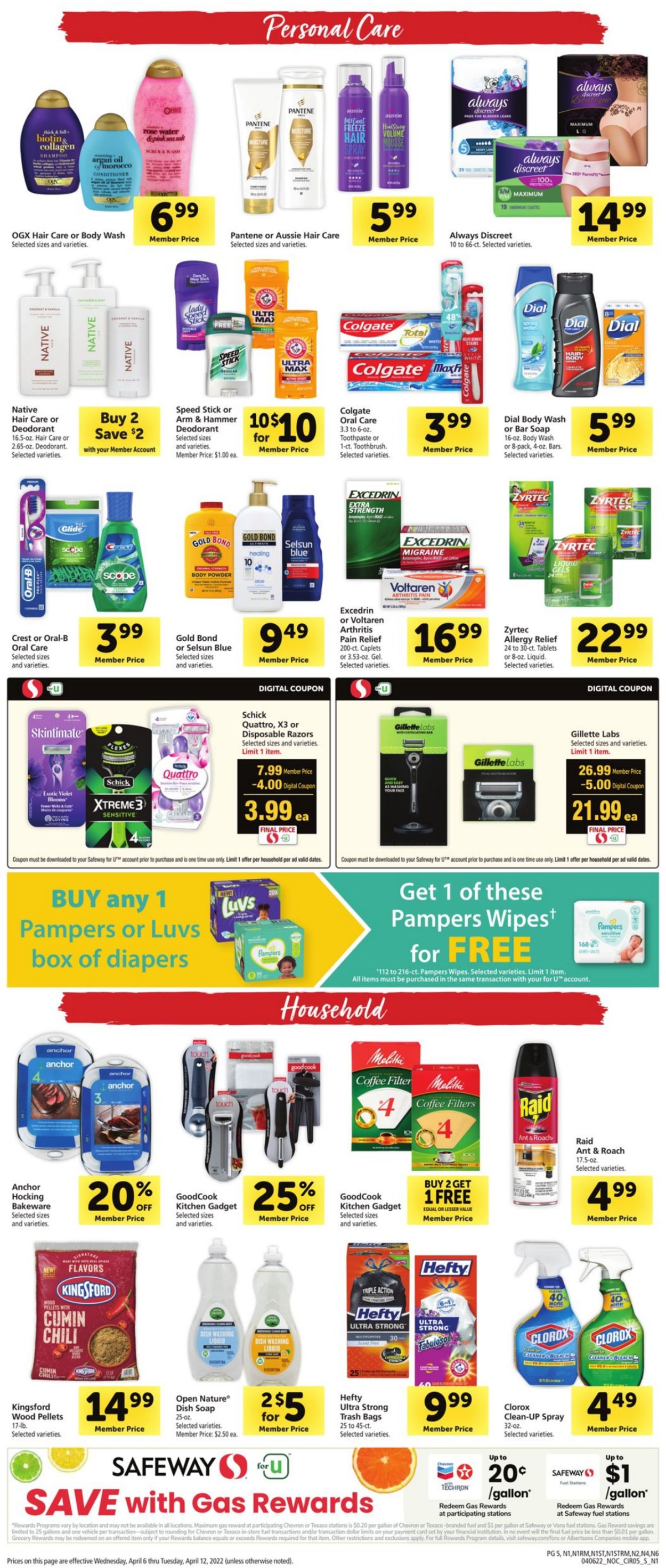 Safeway Weekly Ad Circular - valid 04/06-04/12/2022 (Page 5)
