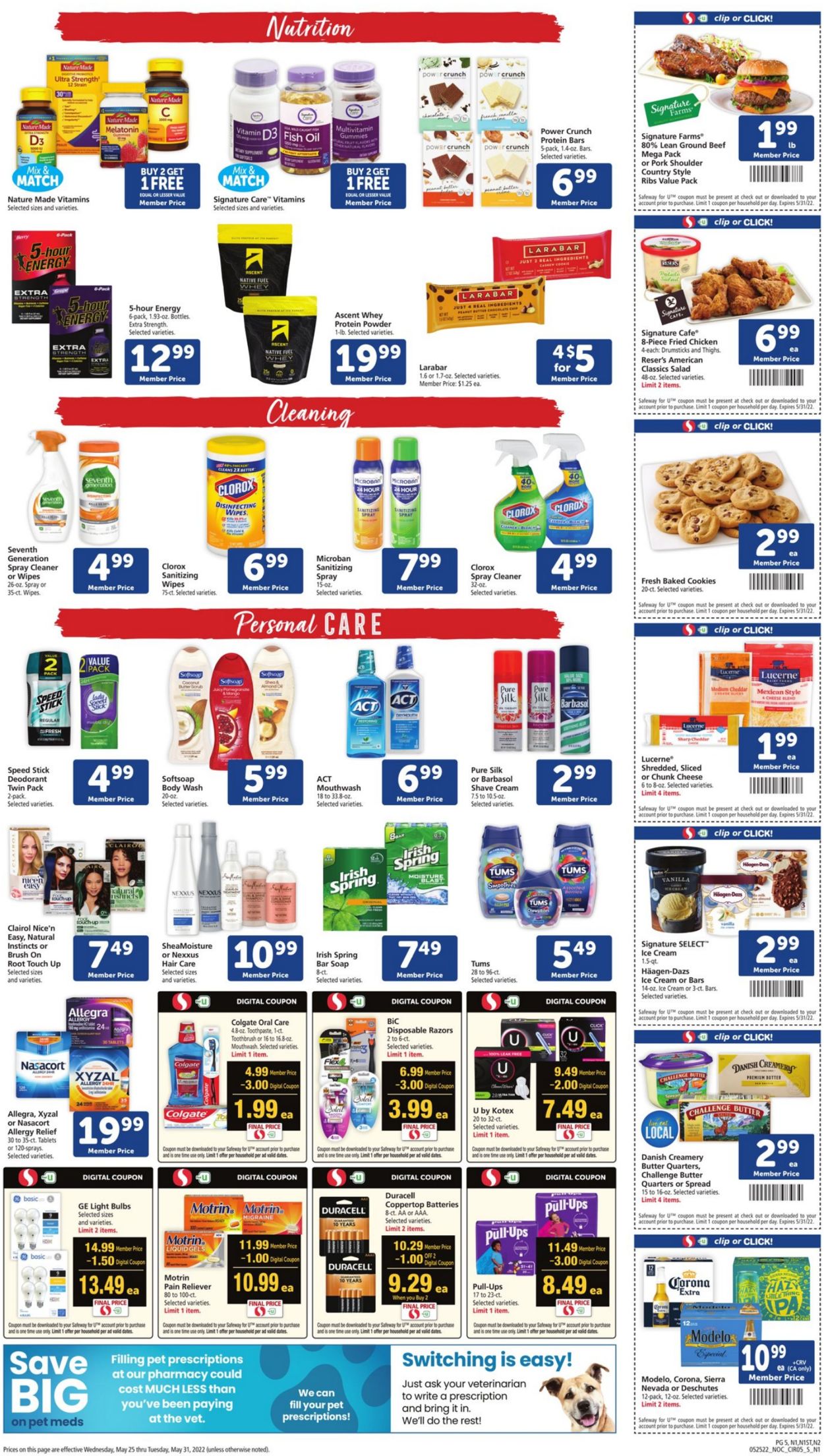 Safeway Weekly Ad Circular - valid 05/25-05/31/2022 (Page 5)