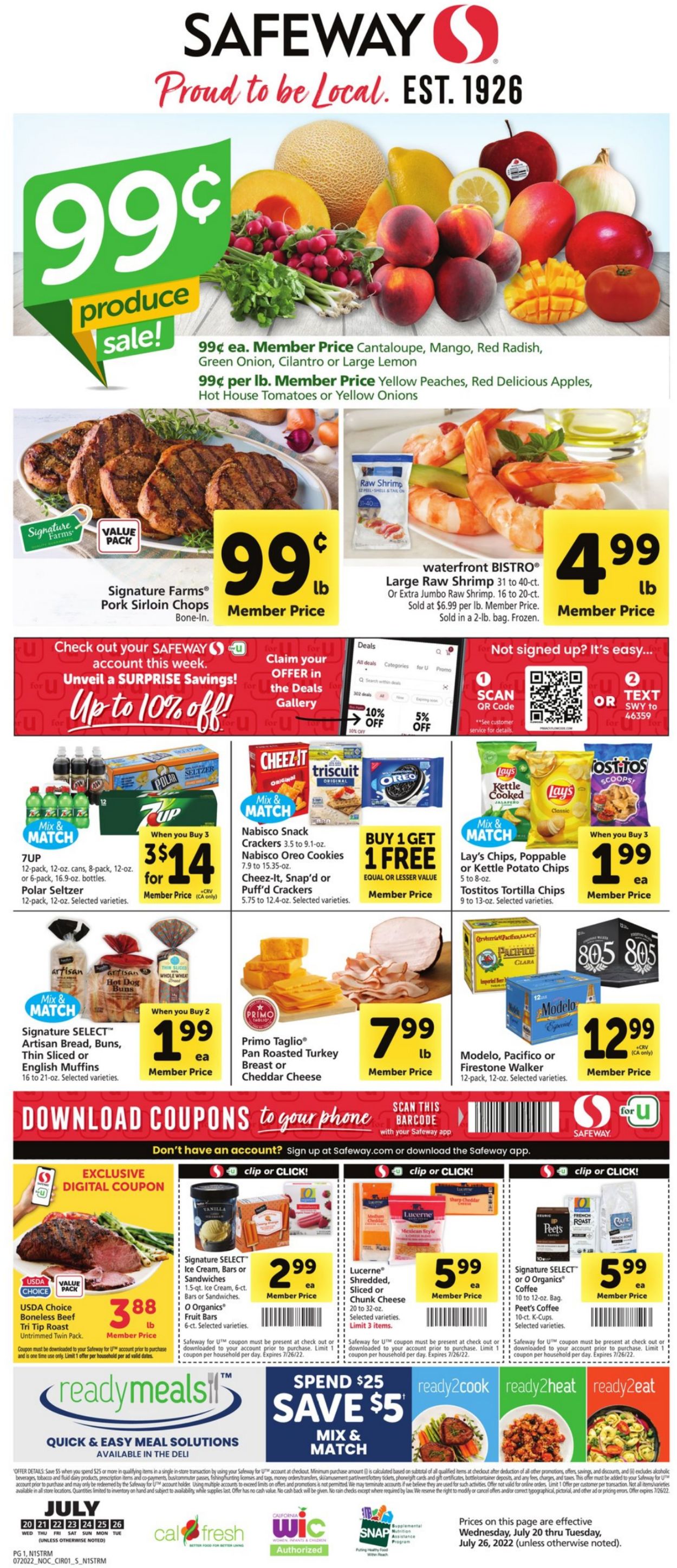 Safeway Weekly Ad Circular - valid 07/20-07/26/2022