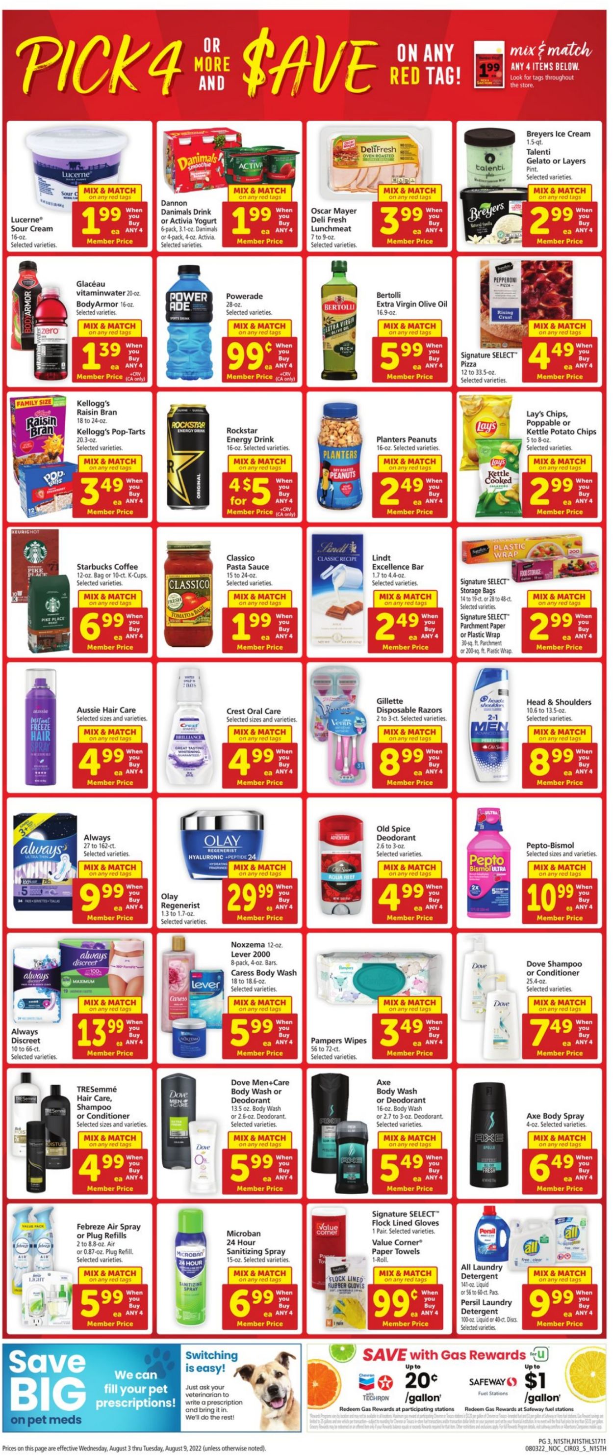 Safeway Weekly Ad Circular - valid 08/03-08/09/2022 (Page 3)