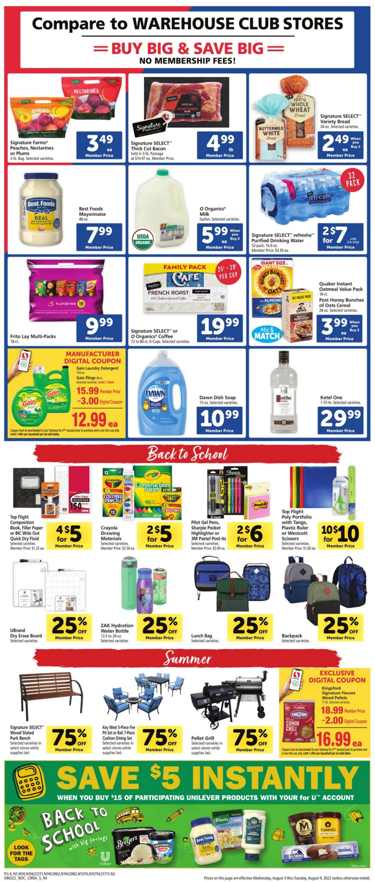 Safeway Weekly Ad Circular - valid 08/03-08/09/2022 (Page 4)