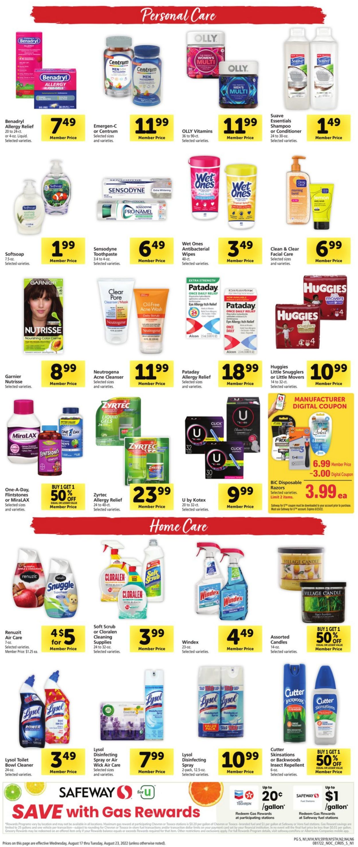 Safeway Weekly Ad Circular - valid 08/17-08/23/2022 (Page 5)