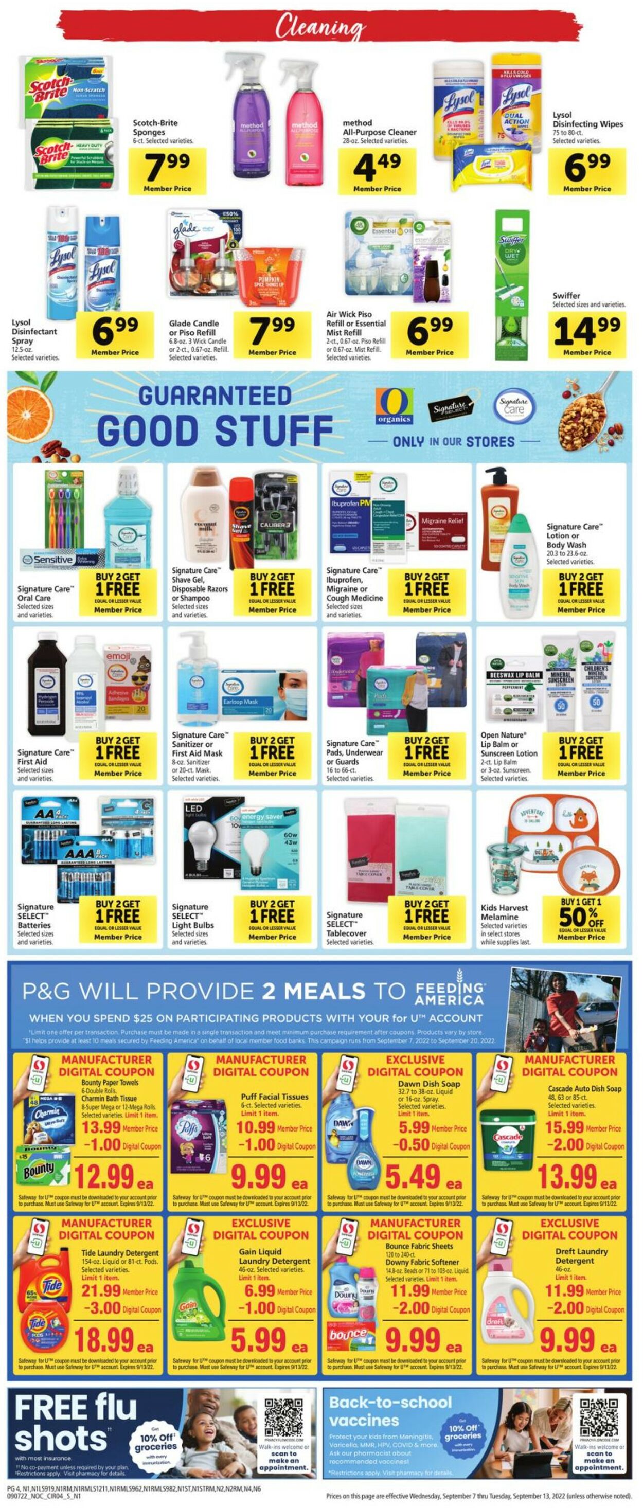 Safeway Weekly Ad Circular - valid 09/07-09/13/2022 (Page 4)