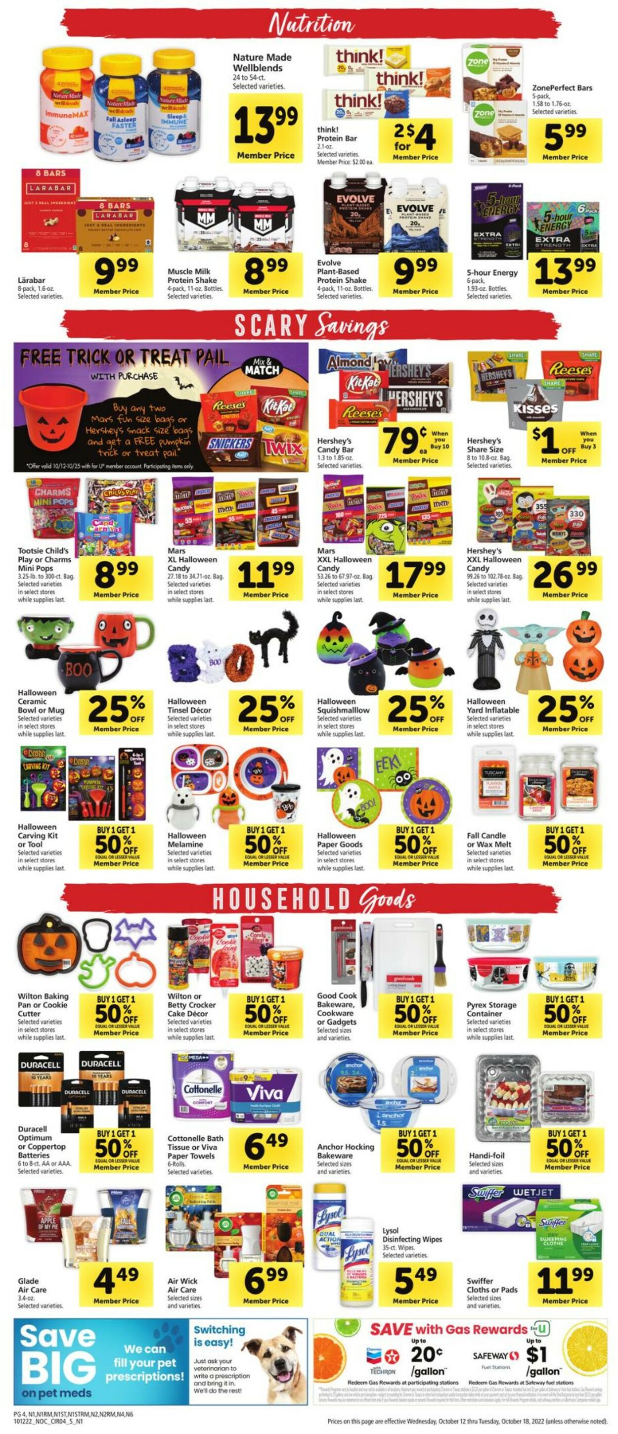 Safeway Weekly Ad Circular - valid 10/12-10/18/2022 (Page 4)