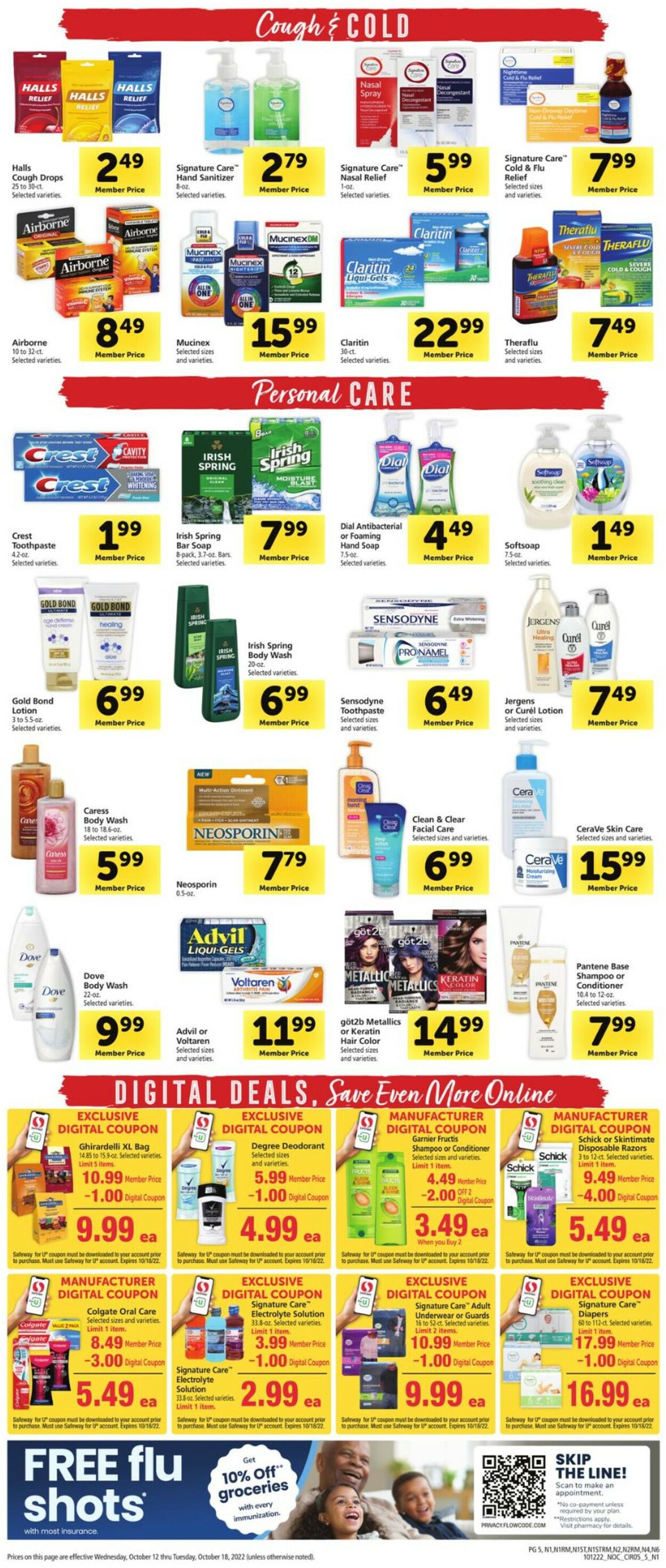 Safeway Weekly Ad Circular - valid 10/12-10/18/2022 (Page 5)