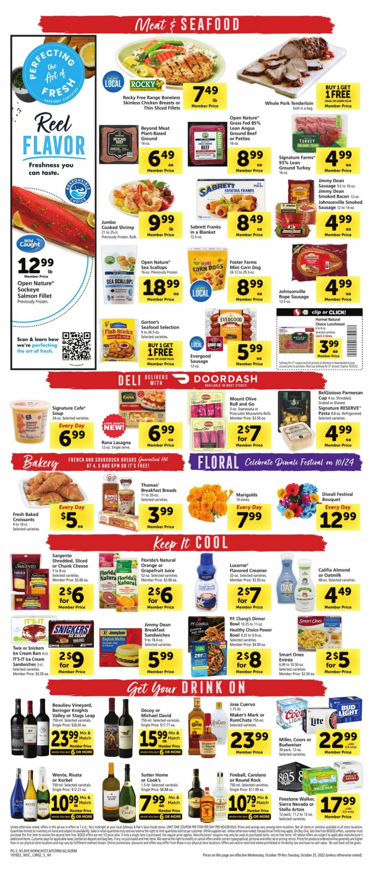 Safeway Weekly Ad Circular - valid 10/19-10/25/2022 (Page 2)