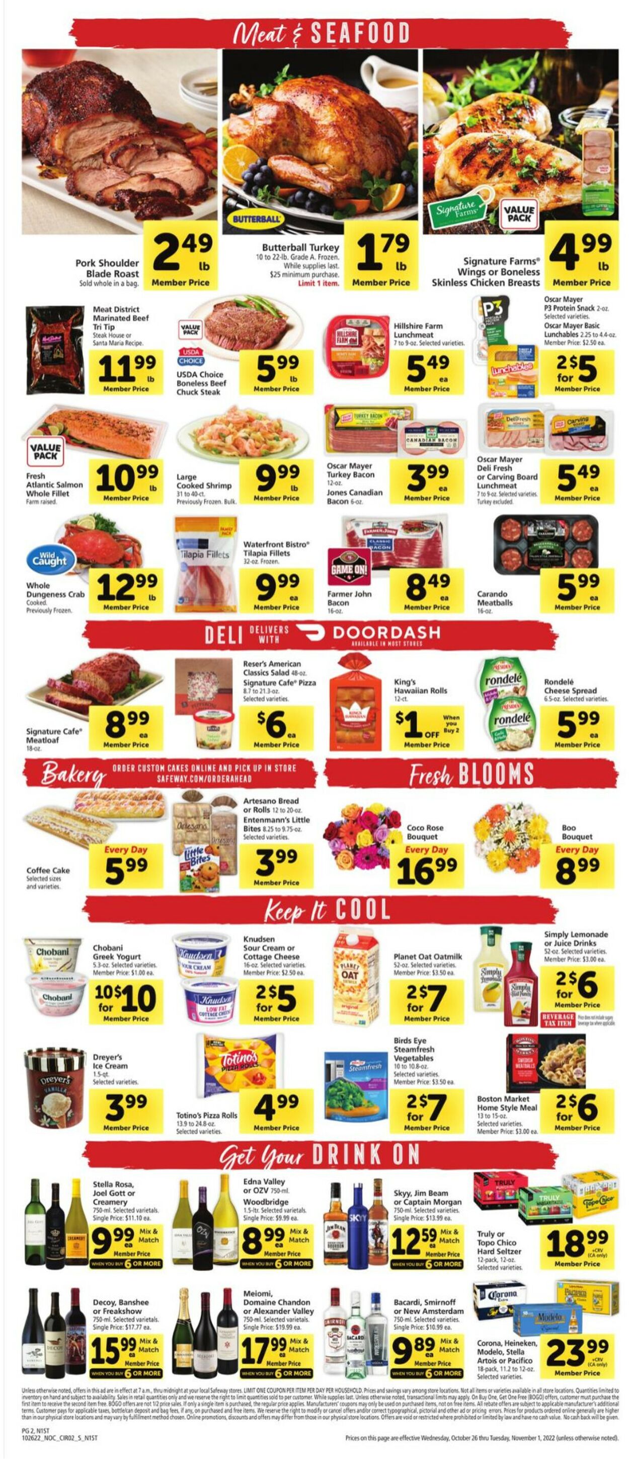 Safeway Weekly Ad Circular - valid 10/26-11/01/2022 (Page 2)