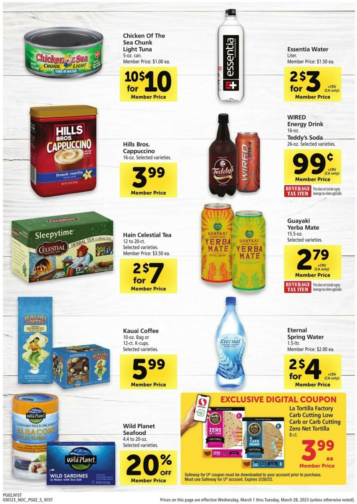 Safeway Weekly Ad Circular - valid 03/01-03/28/2023 (Page 2)