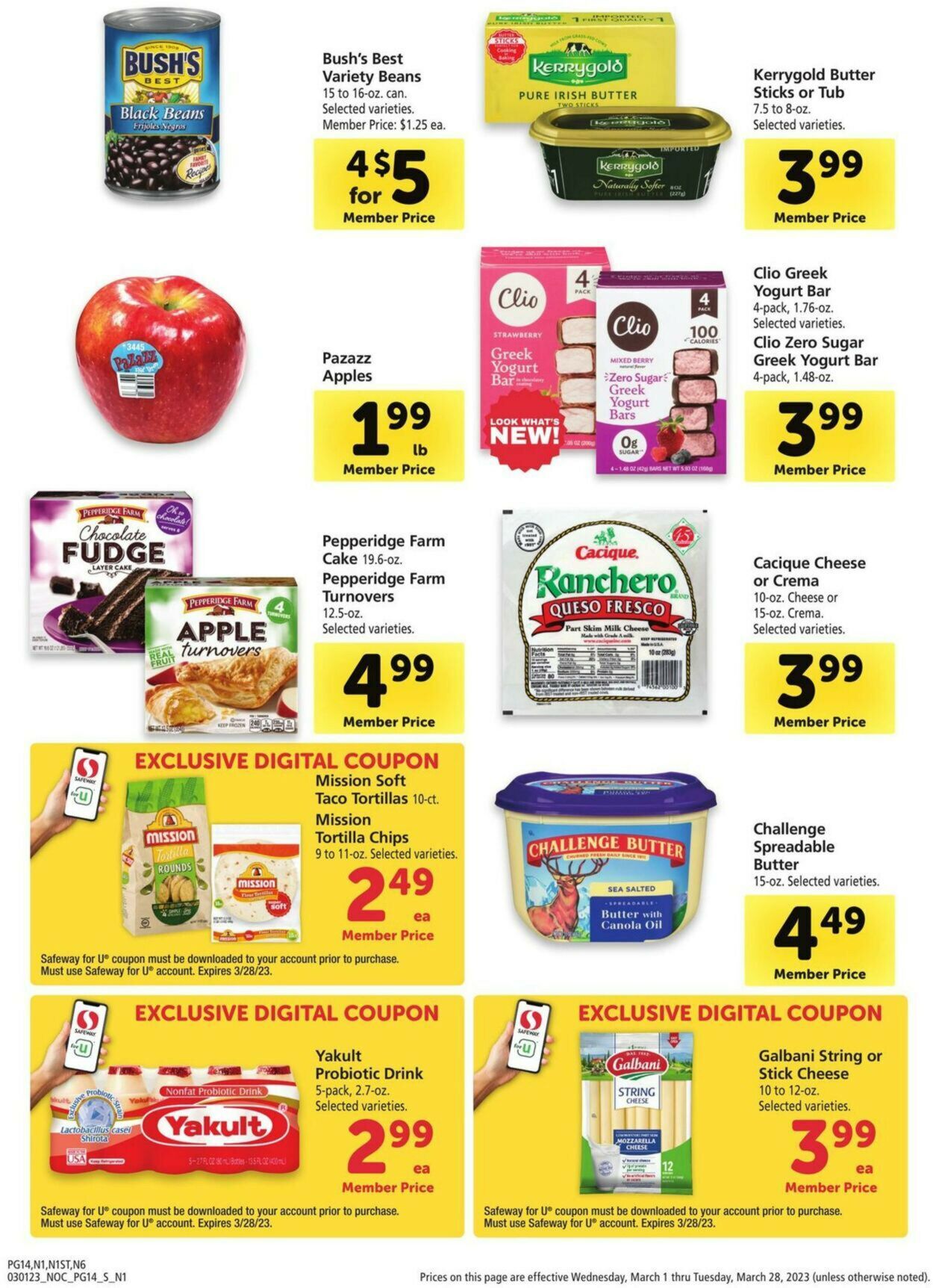 Safeway Weekly Ad Circular - valid 03/01-03/28/2023 (Page 14)