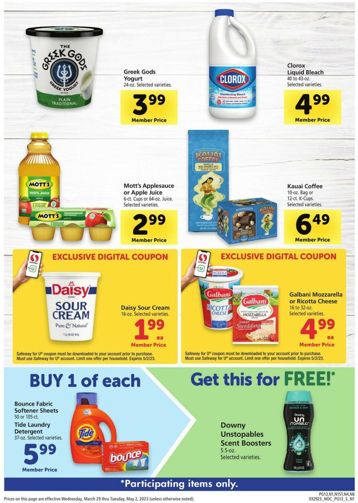Safeway Weekly Ad Circular - valid 03/29-05/02/2023 (Page 13)