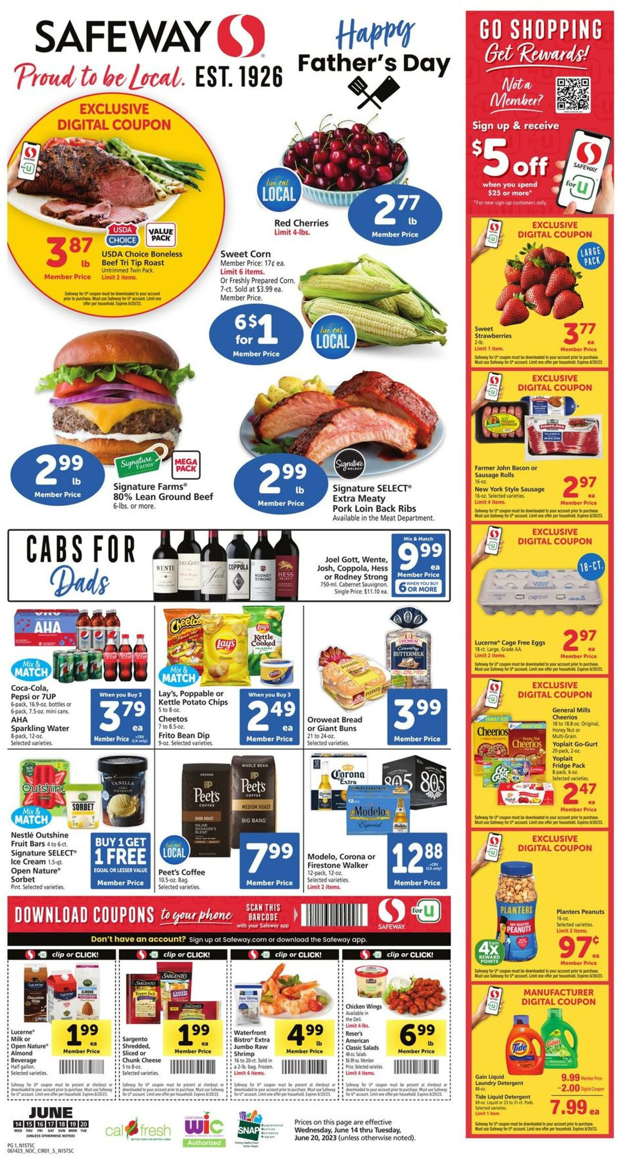 Safeway Weekly Ad Circular - valid 06/14-06/20/2023