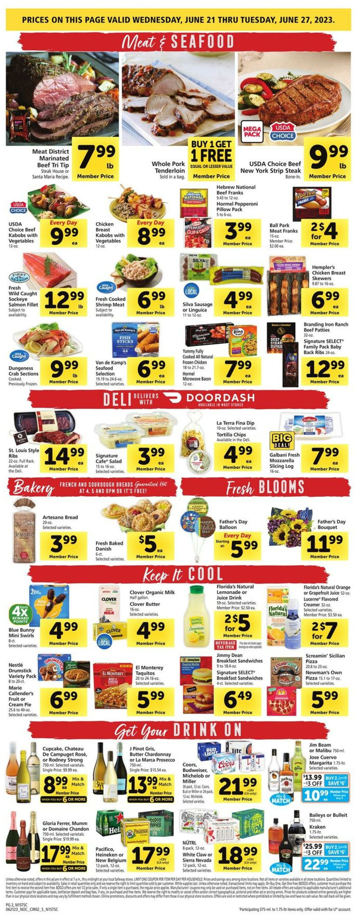 Safeway Weekly Ad Circular - valid 06/21-06/27/2023 (Page 2)