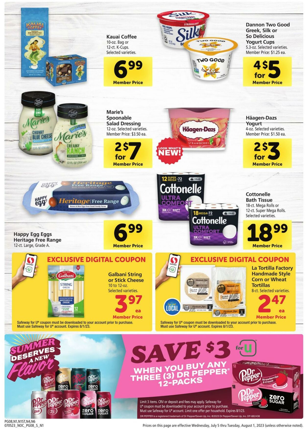 Safeway Weekly Ad Circular - valid 07/05-08/01/2023 (Page 8)