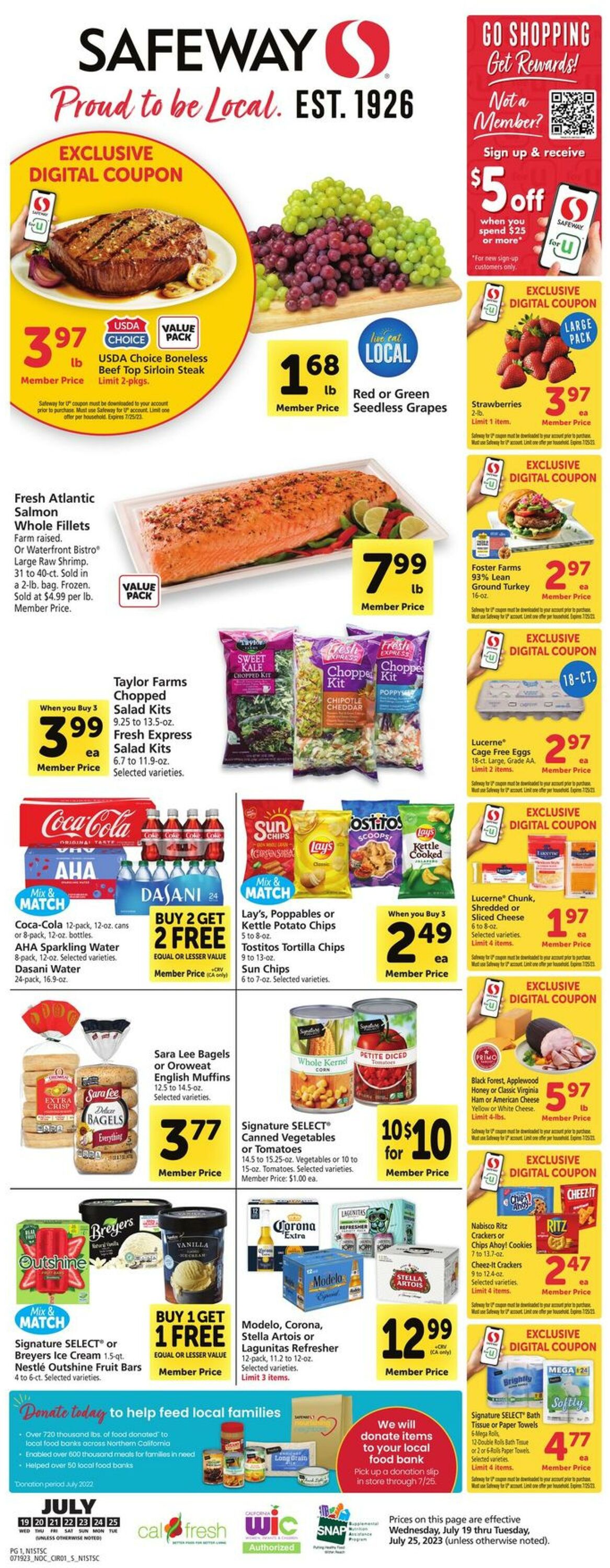 Safeway Weekly Ad Circular - valid 07/19-07/25/2023