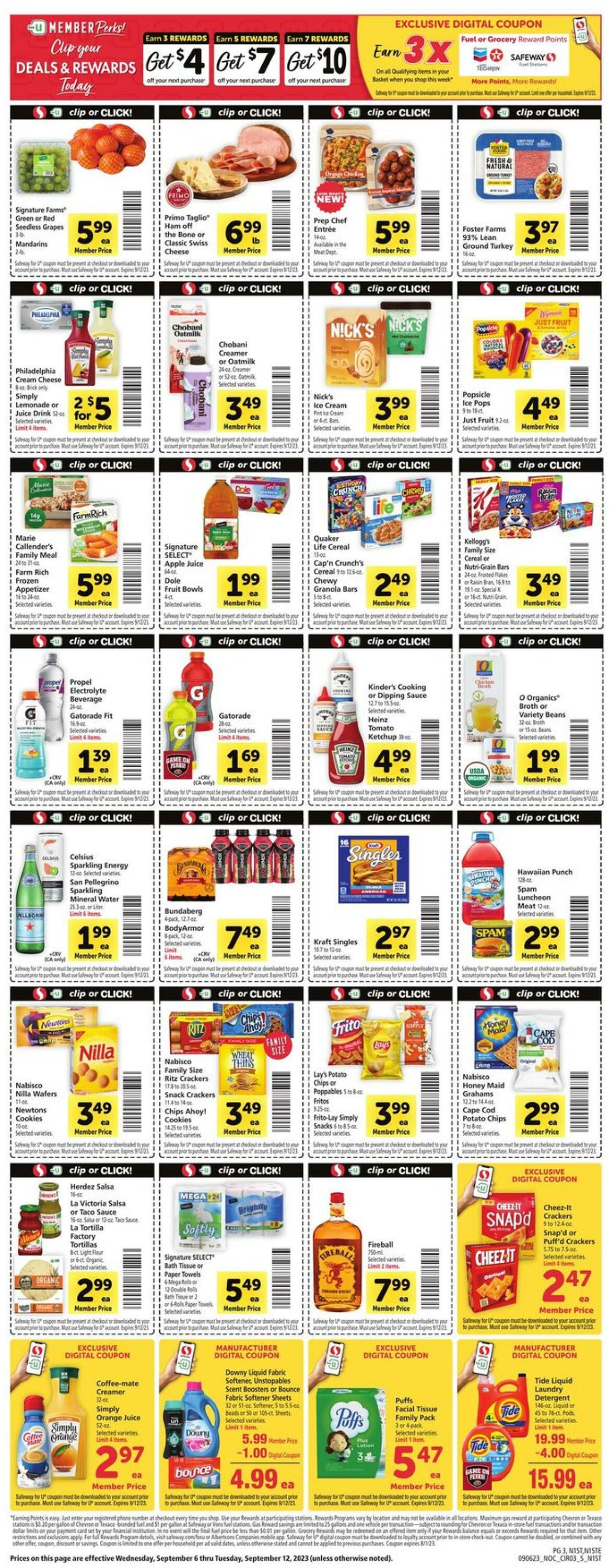 Safeway Weekly Ad Circular - valid 09/06-09/12/2023 (Page 3)