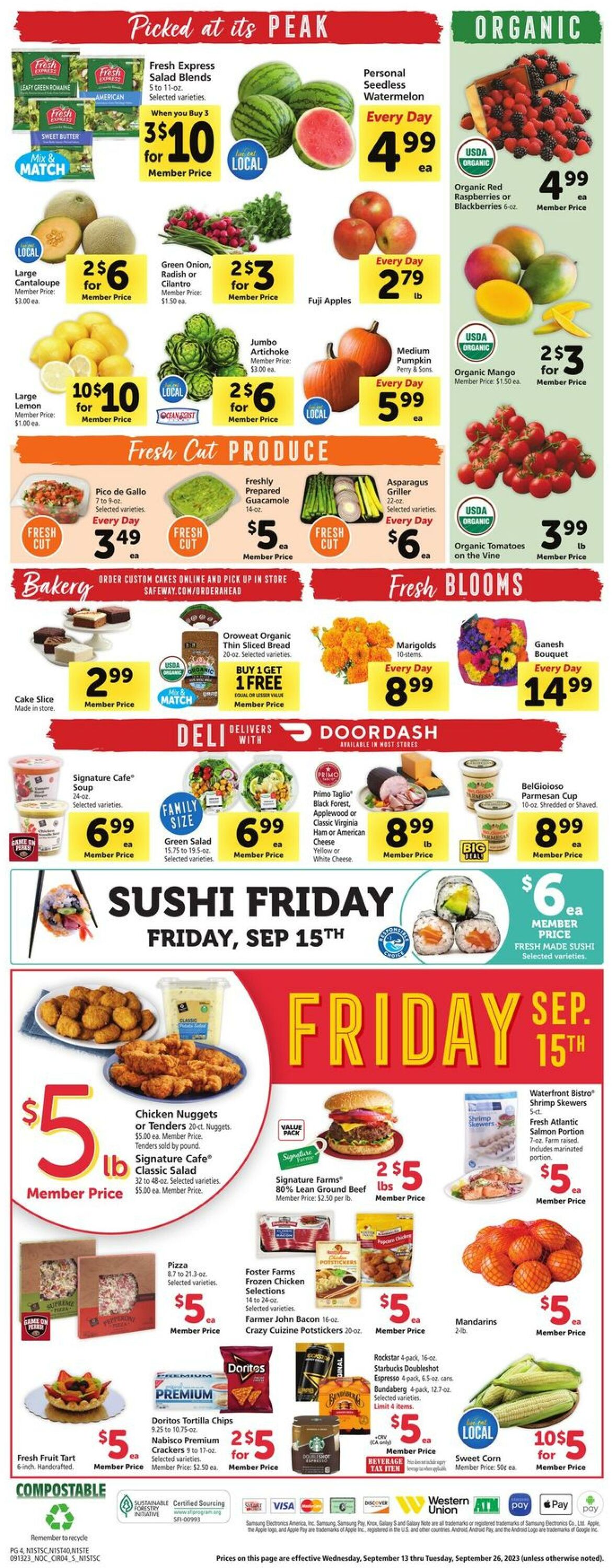 Safeway Weekly Ad Circular - valid 09/13-09/19/2023 (Page 4)