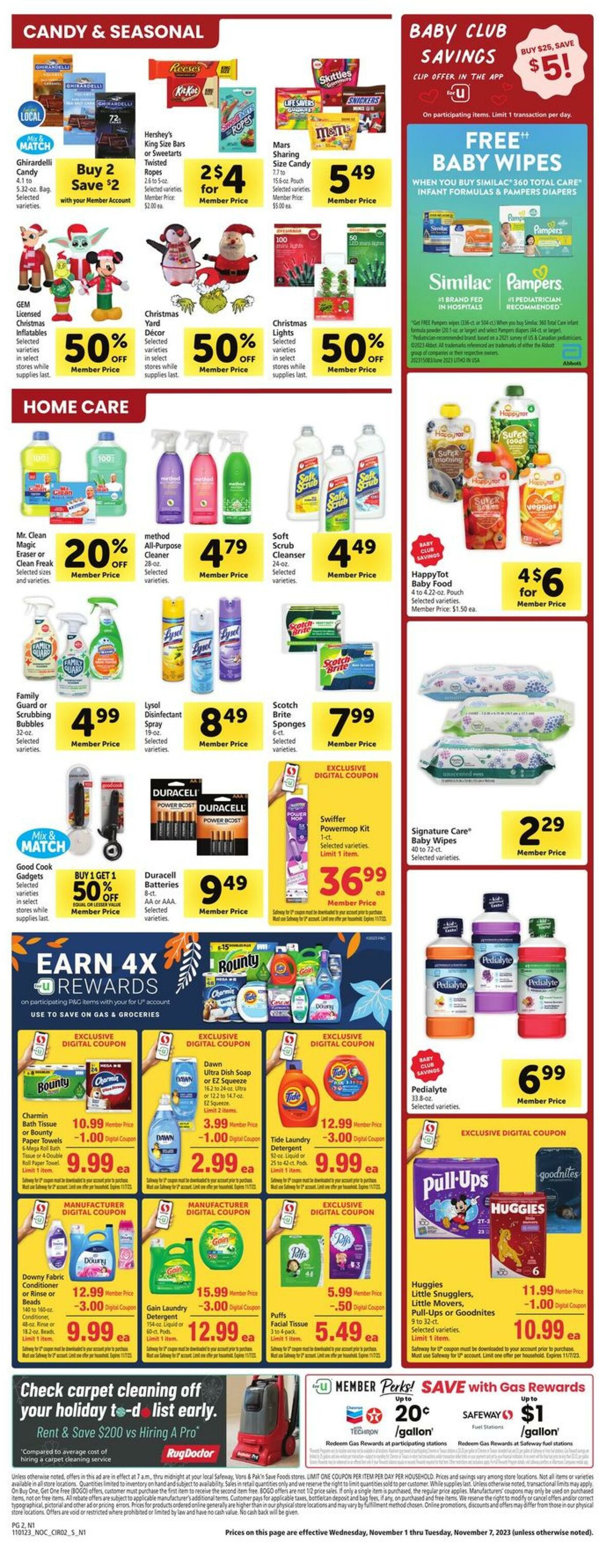 Safeway Weekly Ad Circular - valid 11/01-11/07/2023 (Page 2)